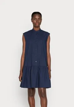 Marc O'Polo DENIM DRESS SLEEVELESS BUTTON PLACKET - Hverdagskjoler