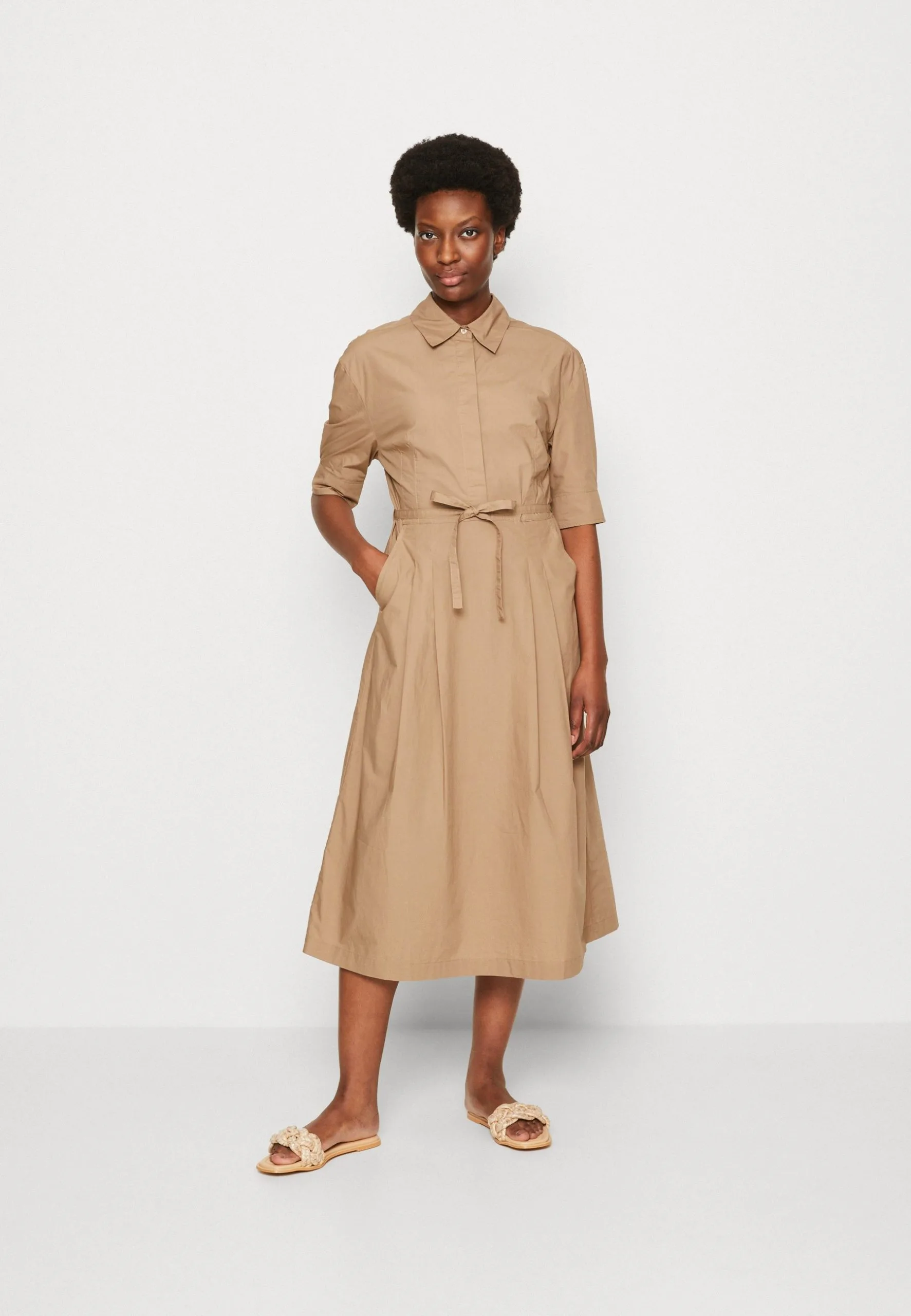 Marc O'Polo STYLE BELTED WAIST PLEATS - Skjortekjole 3 Marc O'Polo STYLE BELTED WAIST PLEATS - Skjortekjole