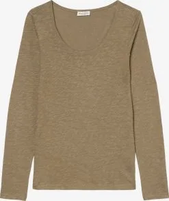 Marc O'Polo Langærmede Trøjer Shirts Kvinder Lysebrun