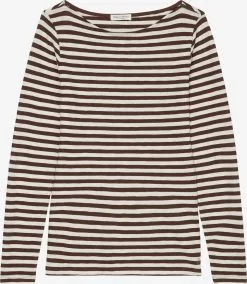 Marc O'Polo Langærmede Trøjer Shirts Kvinder Beige / Brun