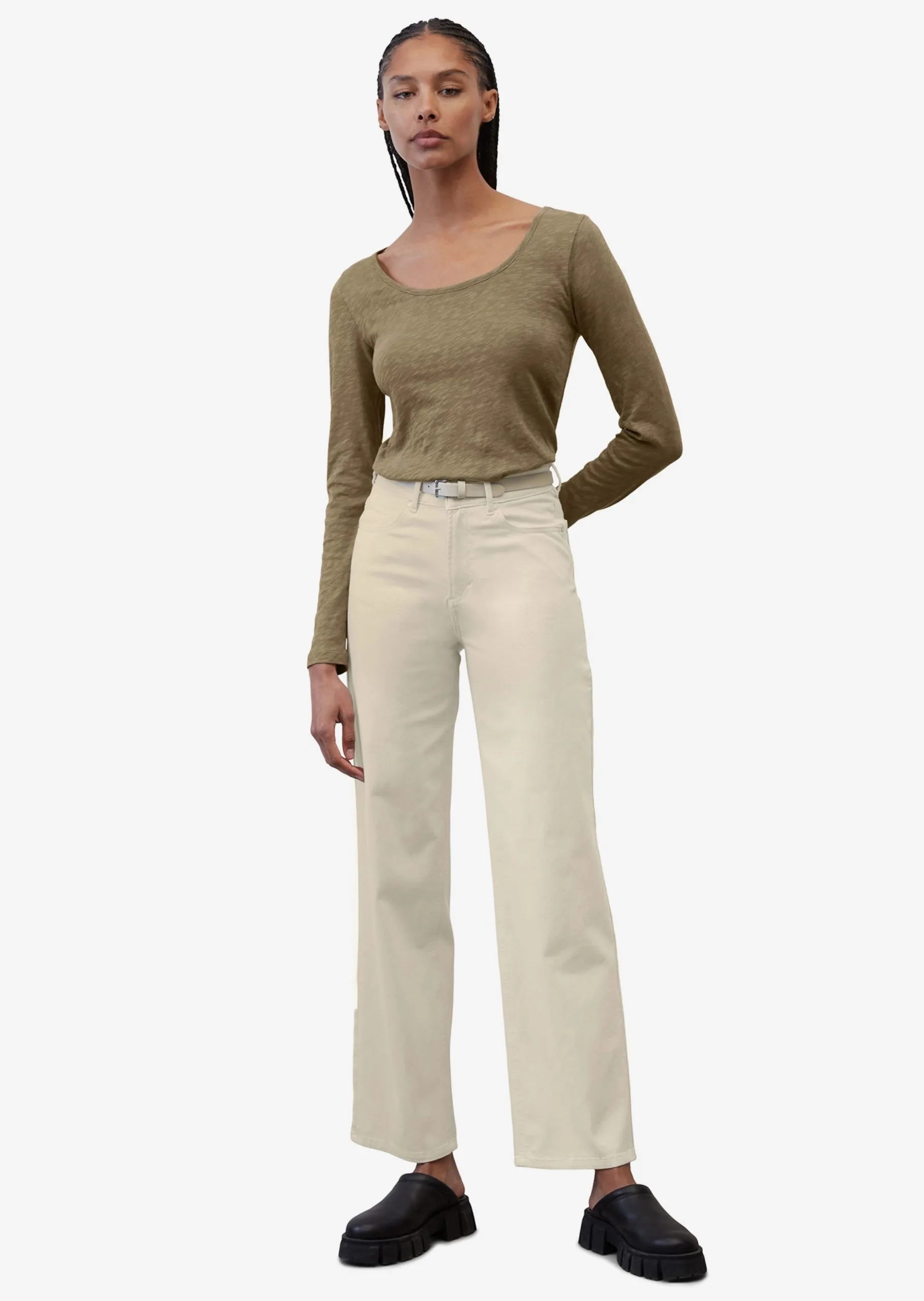 Marc O'Polo Langærmede Trøjer Shirts Kvinder Lysebrun 5 Marc O'Polo Langærmede Trøjer Shirts Kvinder Lysebrun - Billede 3