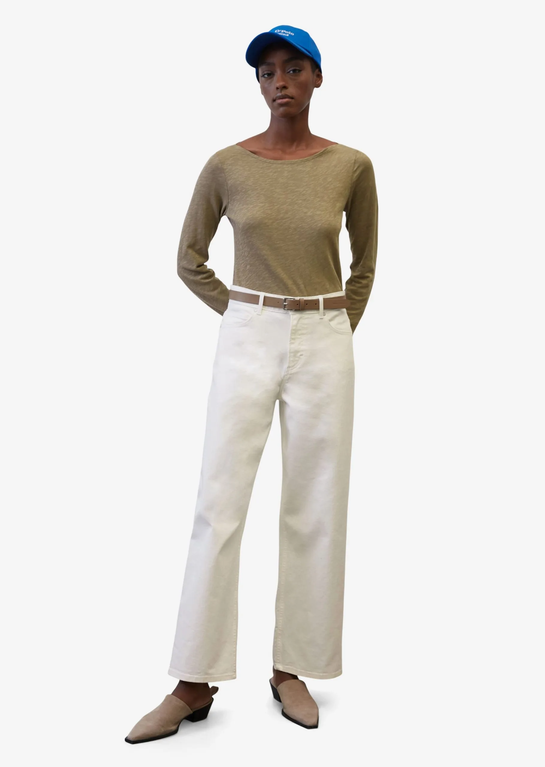 Marc O'Polo Langærmede Trøjer Shirts Kvinder Mørkebeige 5 Marc O'Polo Langærmede Trøjer Shirts Kvinder Mørkebeige - Billede 3