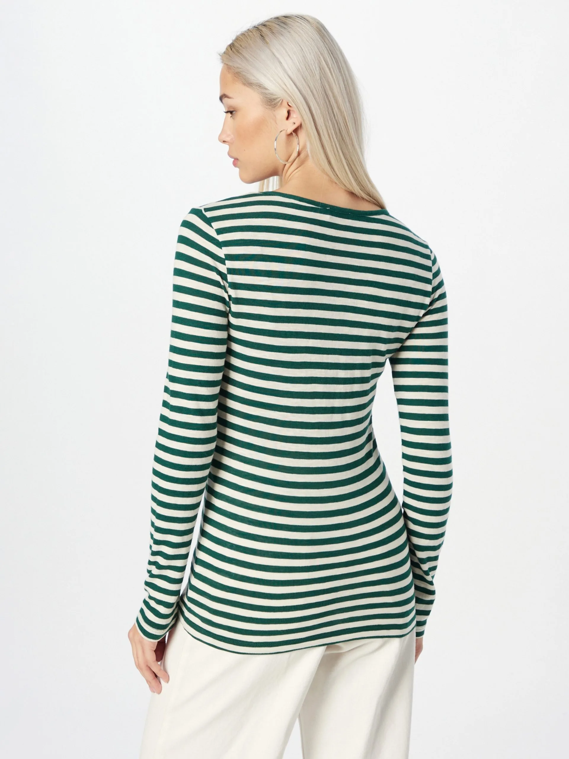 Marc O'Polo Langærmede Trøjer Shirts Kvinder Mørkegrøn 6 Marc O'Polo Langærmede Trøjer Shirts Kvinder Mørkegrøn - Billede 4