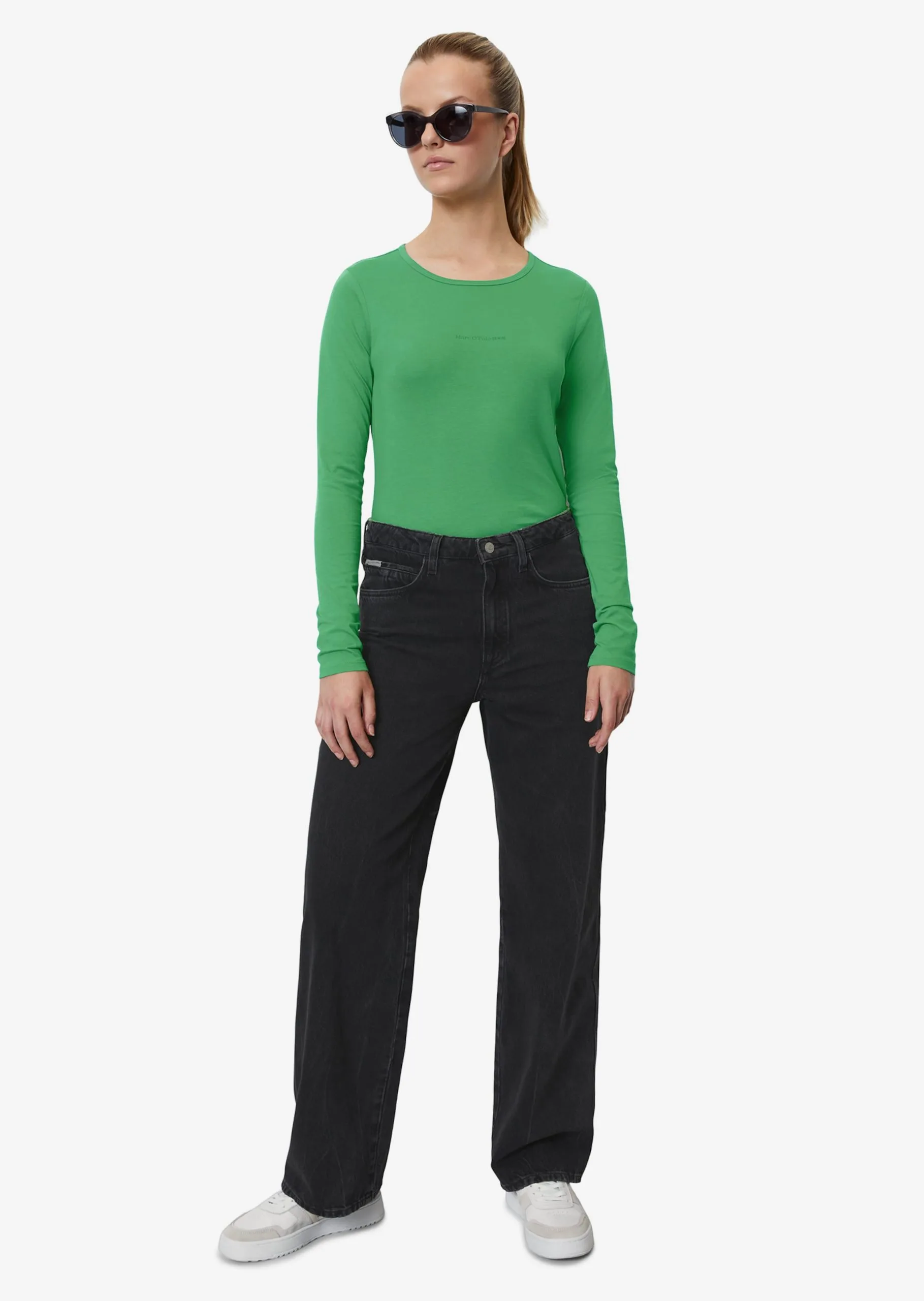 Marc O'Polo DENIM Langærmede Trøjer Shirts Kvinder Grøn 5 Marc O'Polo DENIM Langærmede Trøjer Shirts Kvinder Grøn - Billede 3