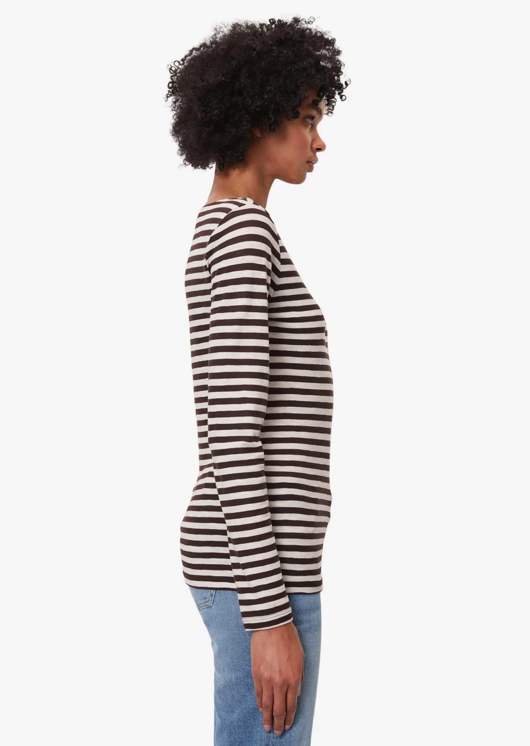 Marc O'Polo Langærmede Trøjer Shirts Kvinder Beige / Brun 6 Marc O'Polo Langærmede Trøjer Shirts Kvinder Beige / Brun - Billede 4