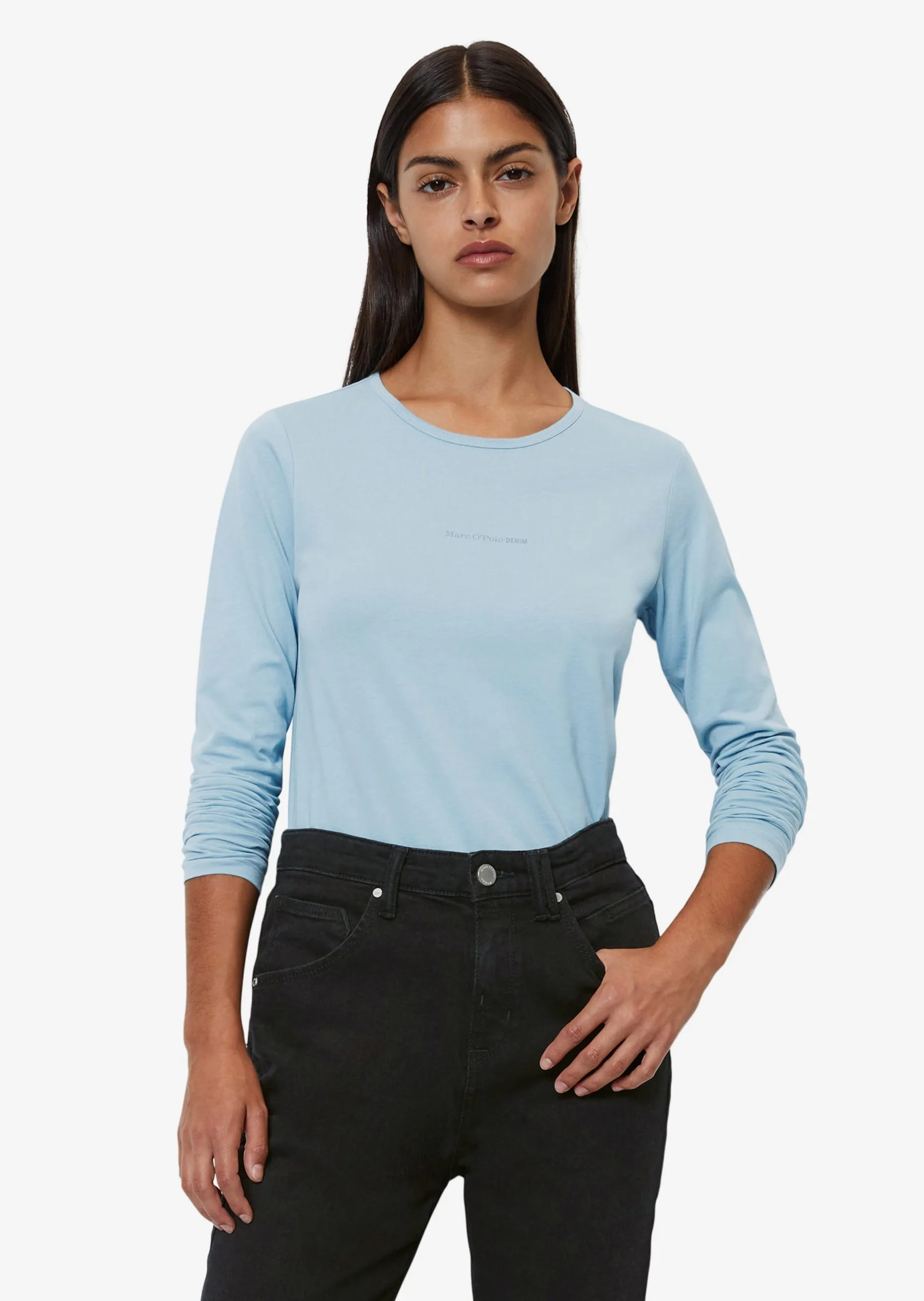 Marc O'Polo DENIM Langærmede Trøjer Shirts DfC Kvinder Lyseblå 4 Marc O'Polo DENIM Langærmede Trøjer Shirts DfC Kvinder Lyseblå - Billede 2