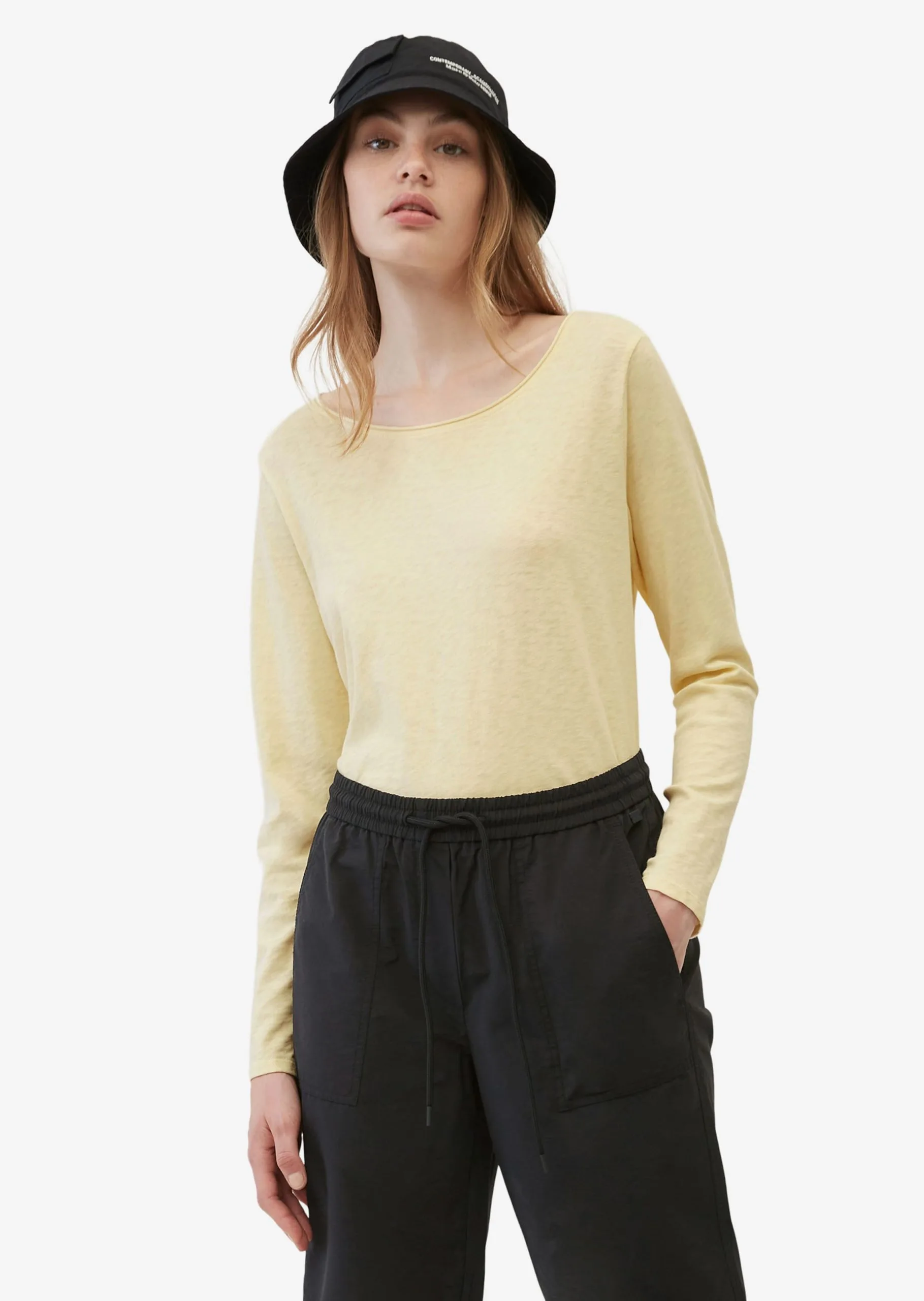 Marc O'Polo DENIM Langærmede Trøjer Shirts Kvinder Lysegul 4 Marc O'Polo DENIM Langærmede Trøjer Shirts Kvinder Lysegul - Billede 2