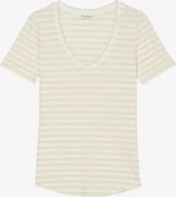 Marc O'Polo T-shirts Shirts Kvinder Beige / Hvid