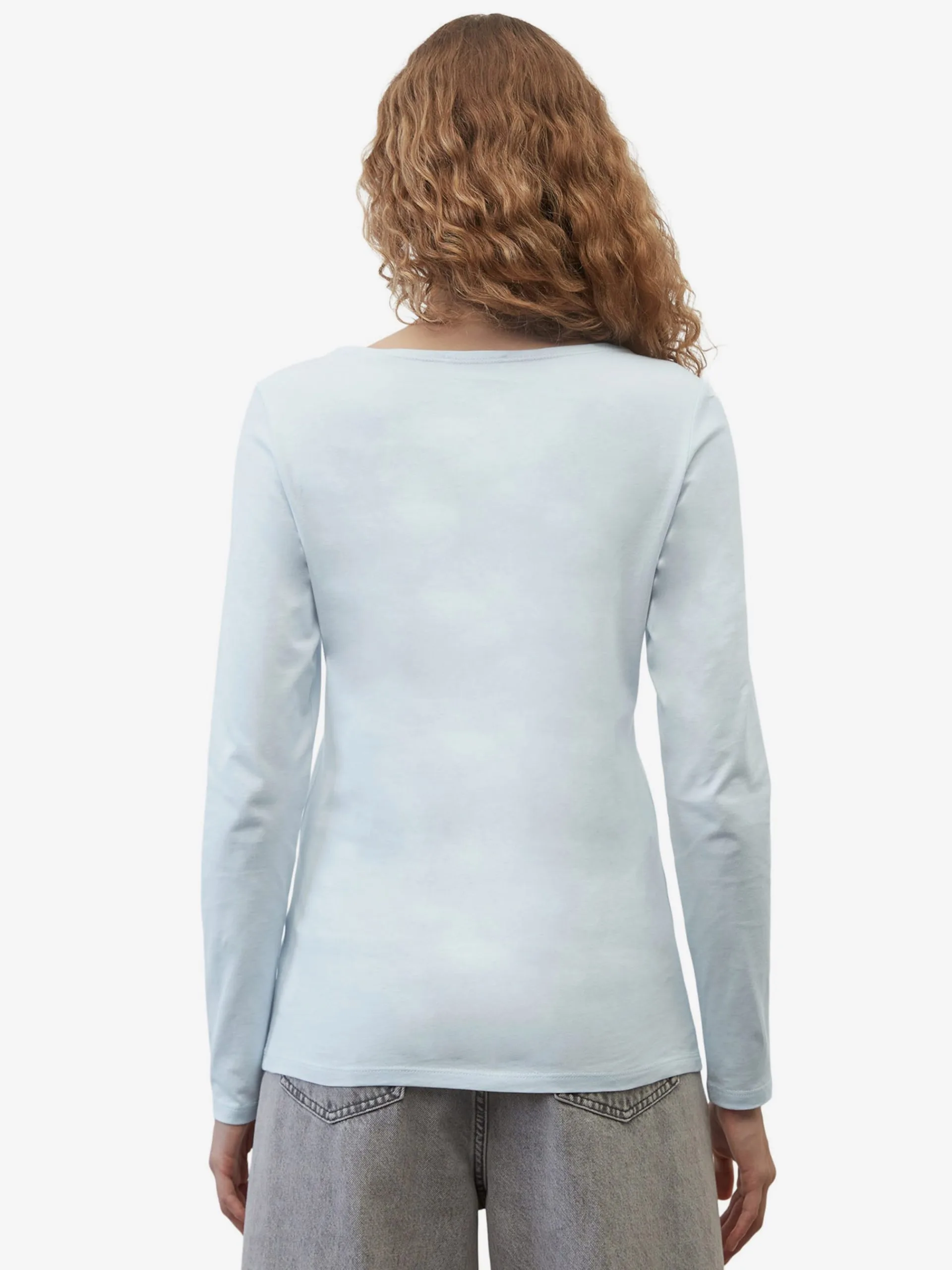 Marc O'Polo Langærmede Trøjer Shirts Kvinder Pastelblå 5 Marc O'Polo Langærmede Trøjer Shirts Kvinder Pastelblå - Billede 3