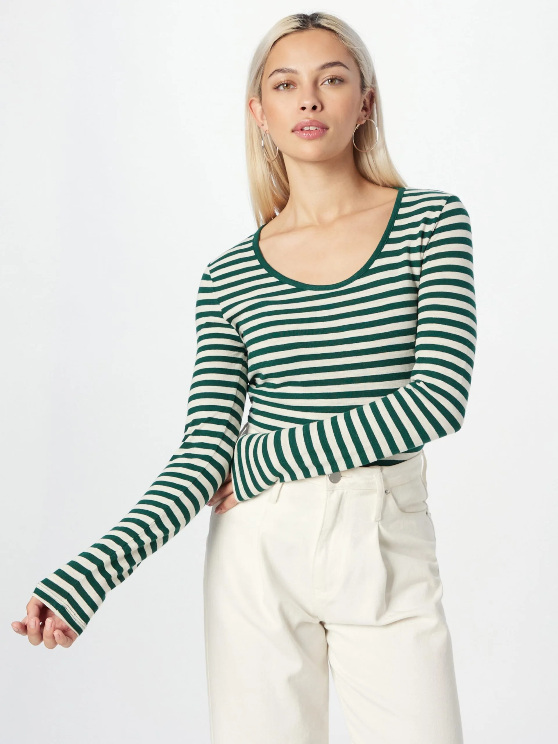 Marc O'Polo Langærmede Trøjer Shirts Kvinder Mørkegrøn 5 Marc O'Polo Langærmede Trøjer Shirts Kvinder Mørkegrøn - Billede 3