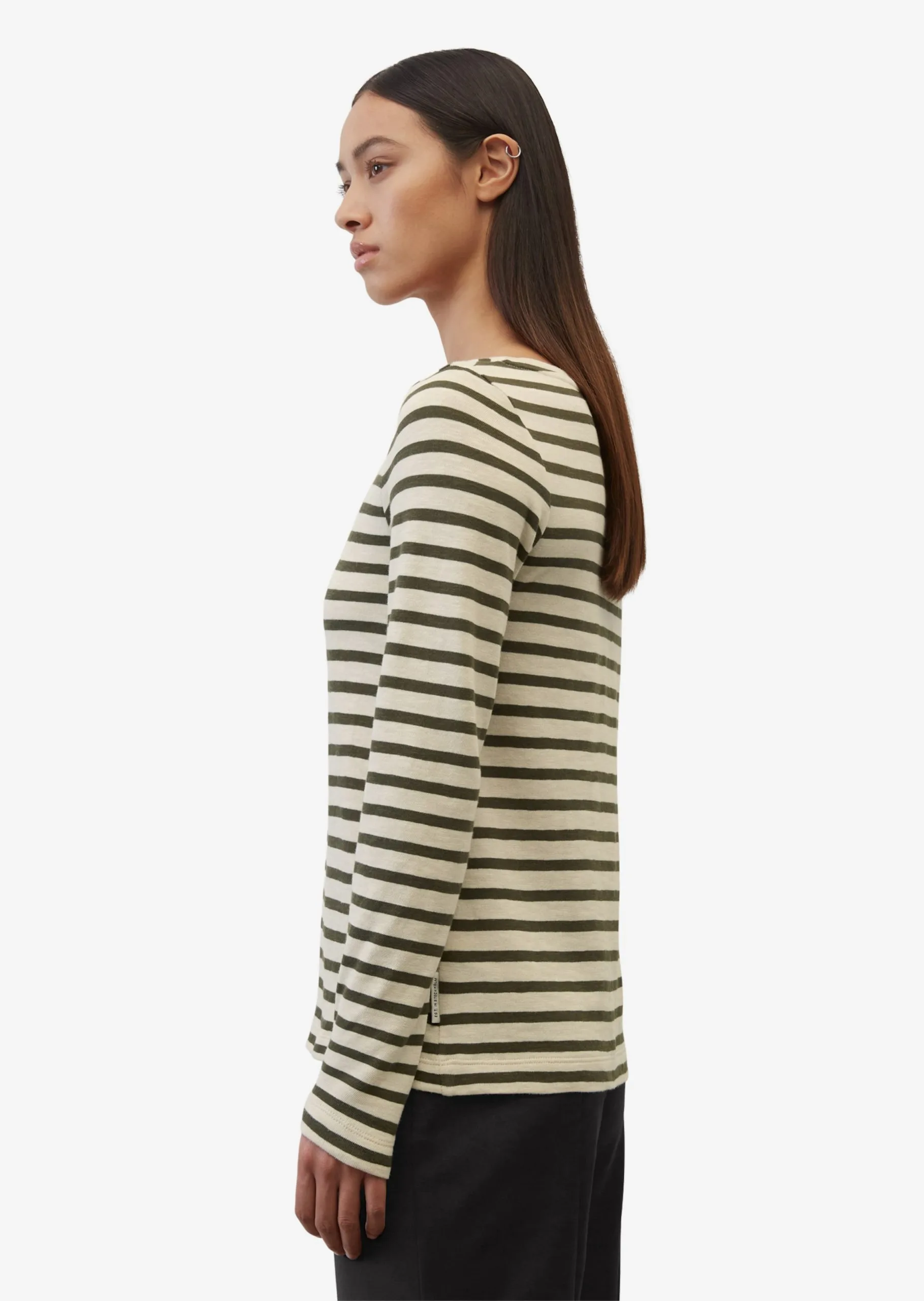 Marc O'Polo Langærmede Trøjer Shirts Kvinder Elfenben 6 Marc O'Polo Langærmede Trøjer Shirts Kvinder Elfenben - Billede 4