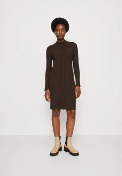 Marc O'Polo LONGSLEEVE, SMALL STAND-UP COLLAR - Strikkjoler