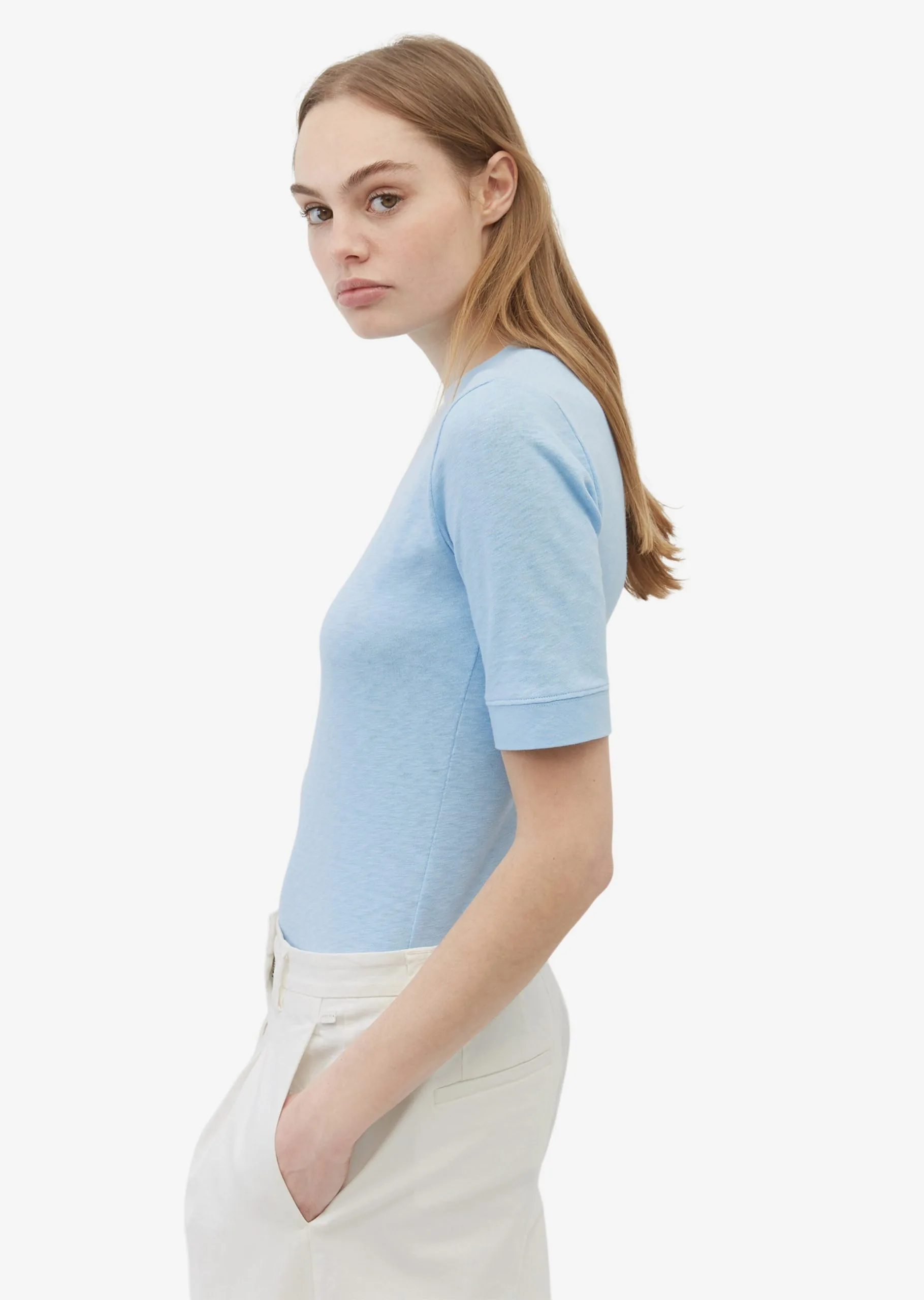 Marc O'Polo DENIM T-shirts Shirts Kvinder Blå 6 Marc O'Polo DENIM T-shirts Shirts Kvinder Blå - Billede 4