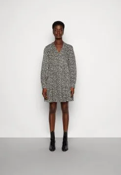 Marc O'Polo CAPSULE DRESS DEEP V-NECK FULL SKIRT VOLUME MODERN - Hverdagskjoler