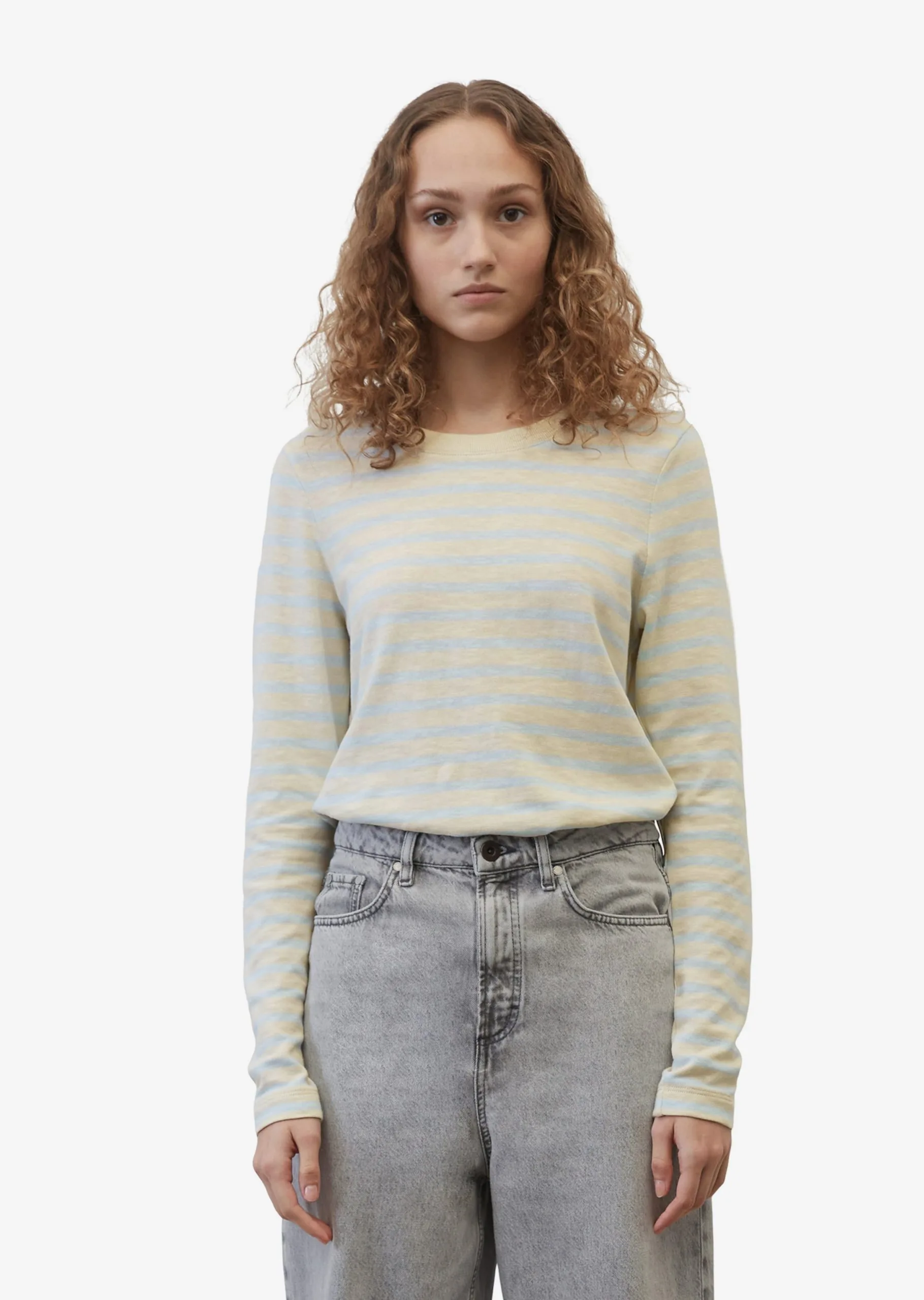 Marc O'Polo Langærmede Trøjer Shirts Kvinder Ecru 4 Marc O'Polo Langærmede Trøjer Shirts Kvinder Ecru - Billede 2