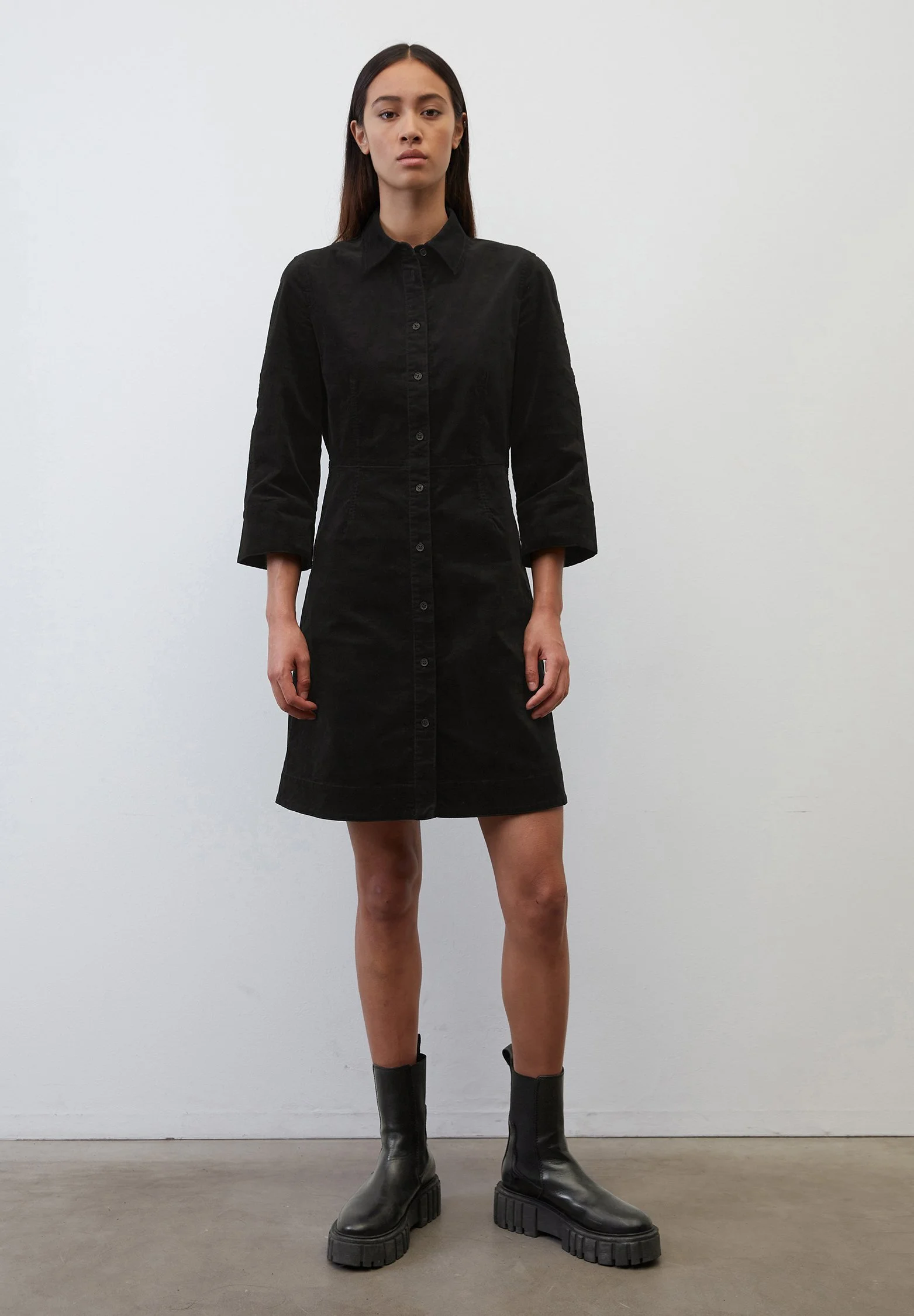 Marc O'Polo DRESS FITTED SHIRT STYLE BUTTON PLACKET SHORT LENGTH - Skjortekjole 4 Marc O'Polo DRESS FITTED SHIRT STYLE BUTTON PLACKET SHORT LENGTH - Skjortekjole - Billede 2