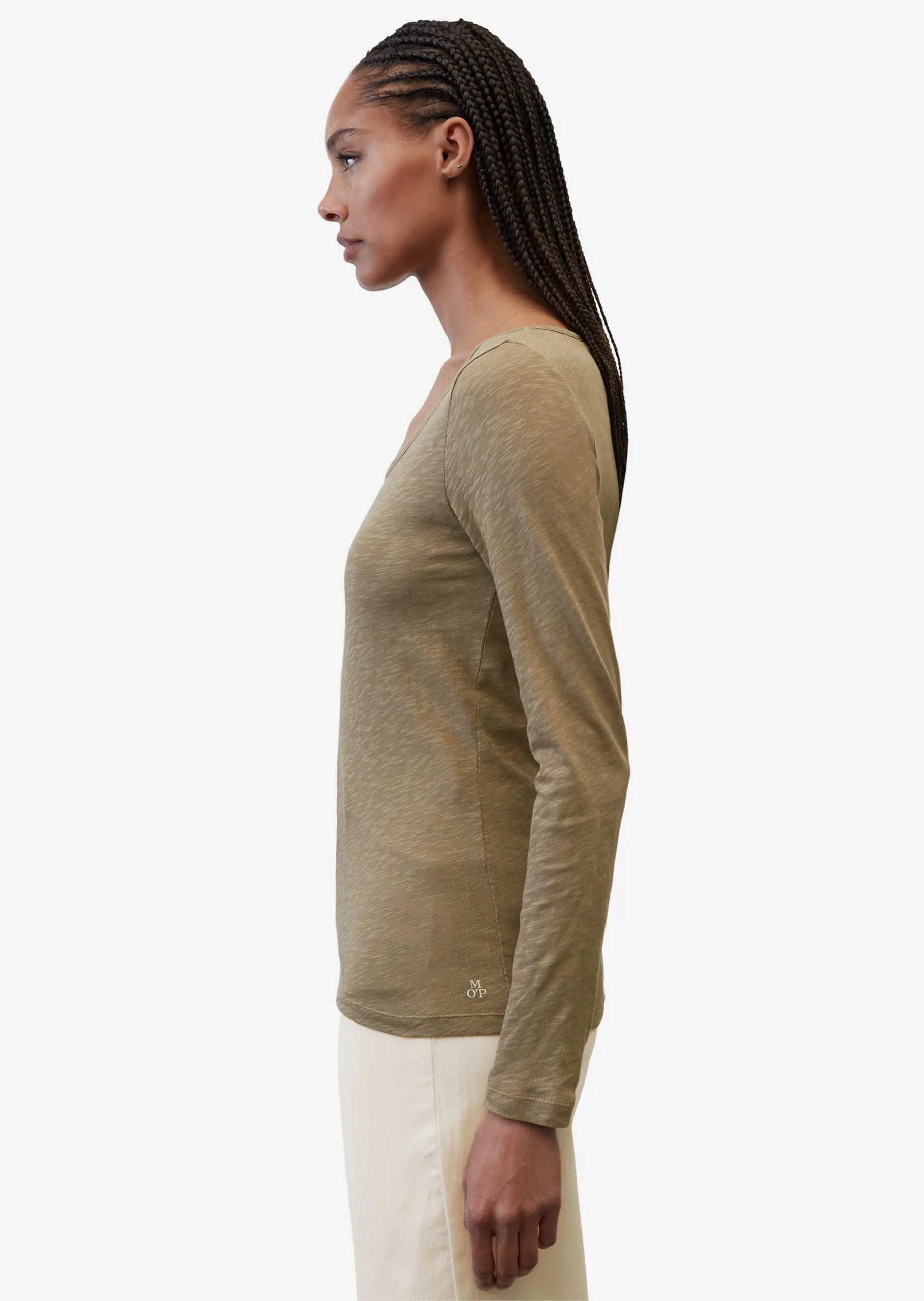 Marc O'Polo Langærmede Trøjer Shirts Kvinder Lysebrun 6 Marc O'Polo Langærmede Trøjer Shirts Kvinder Lysebrun - Billede 4