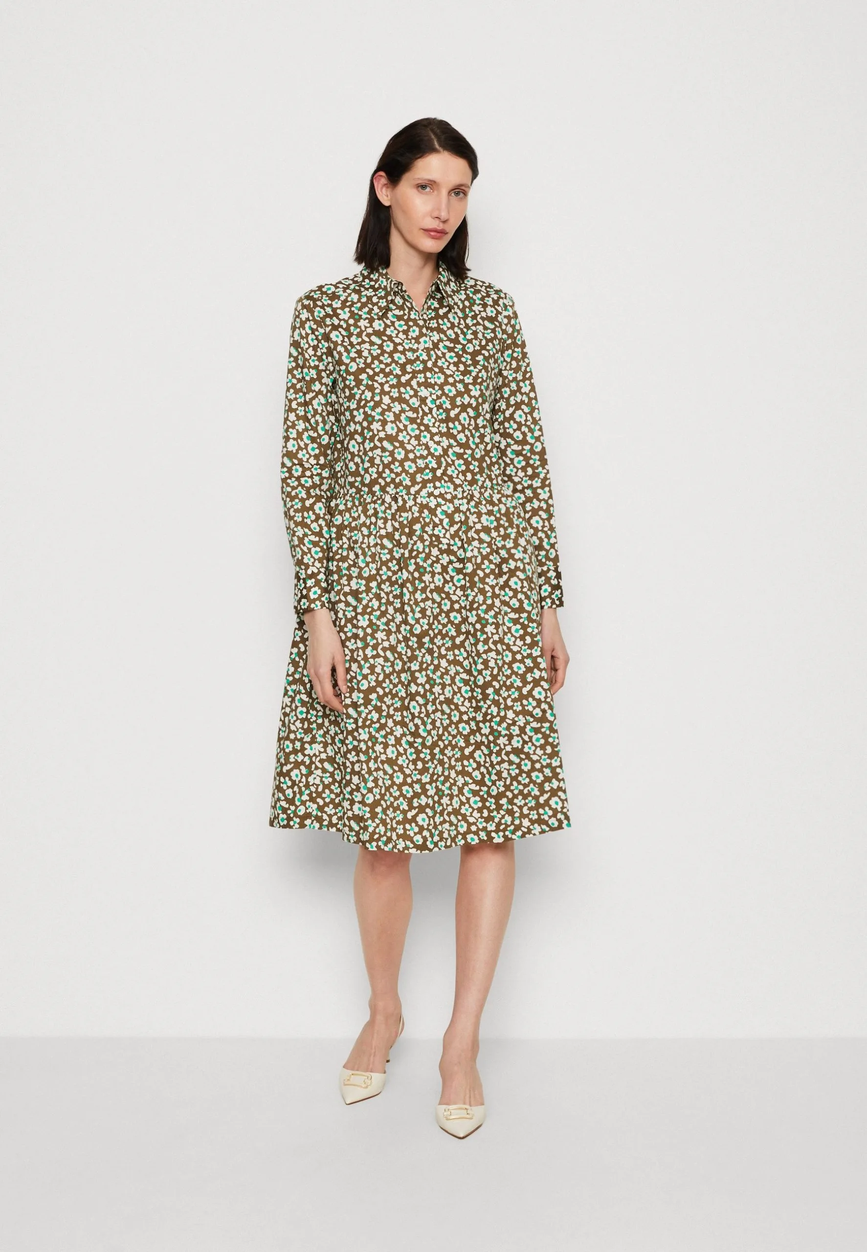 Marc O'Polo DRESS SHIRT STYLE FEMININE GATHERING MODERN DETAILS - Skjortekjole 3 Marc O'Polo DRESS SHIRT STYLE FEMININE GATHERING MODERN DETAILS - Skjortekjole