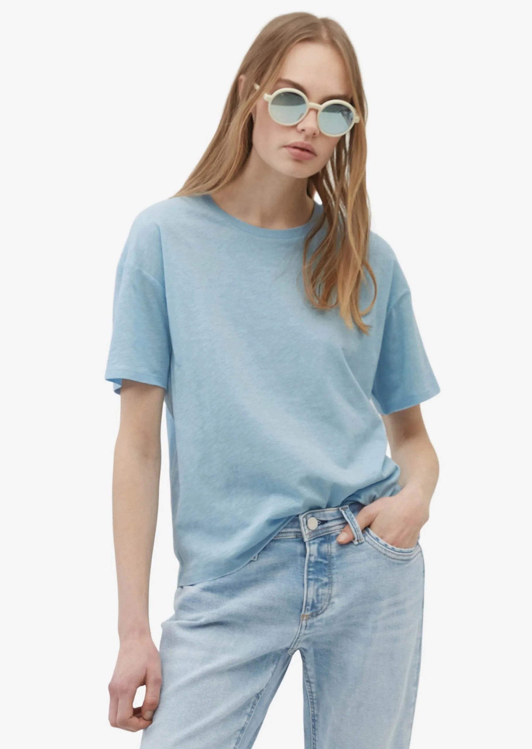 Marc O'Polo DENIM T-shirts Shirts Kvinder Blå-meleret 4 Marc O'Polo DENIM T-shirts Shirts Kvinder Blå-meleret - Billede 2