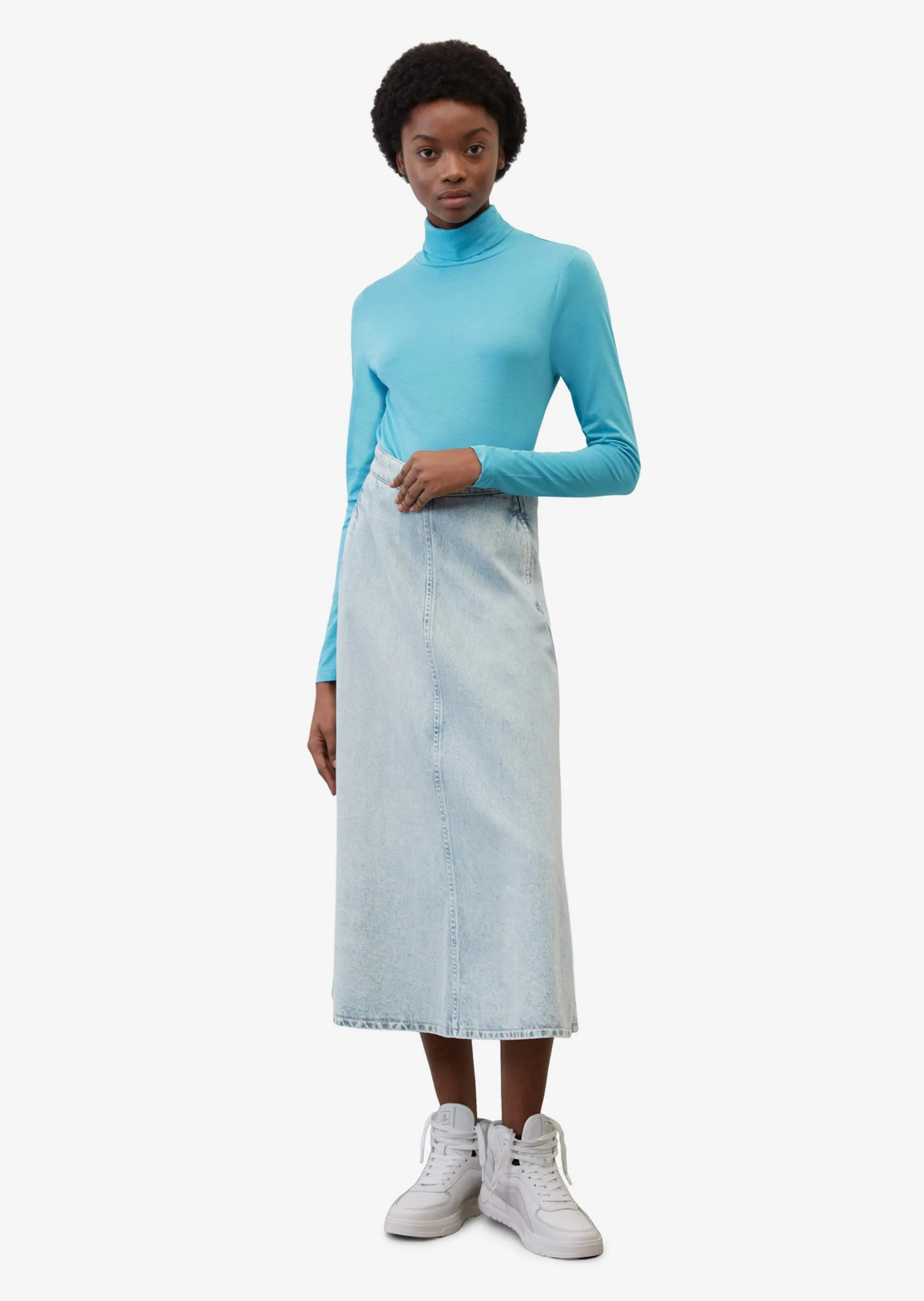 Marc O'Polo DENIM Langærmede Trøjer Shirts Kvinder Aqua 5 Marc O'Polo DENIM Langærmede Trøjer Shirts Kvinder Aqua - Billede 3