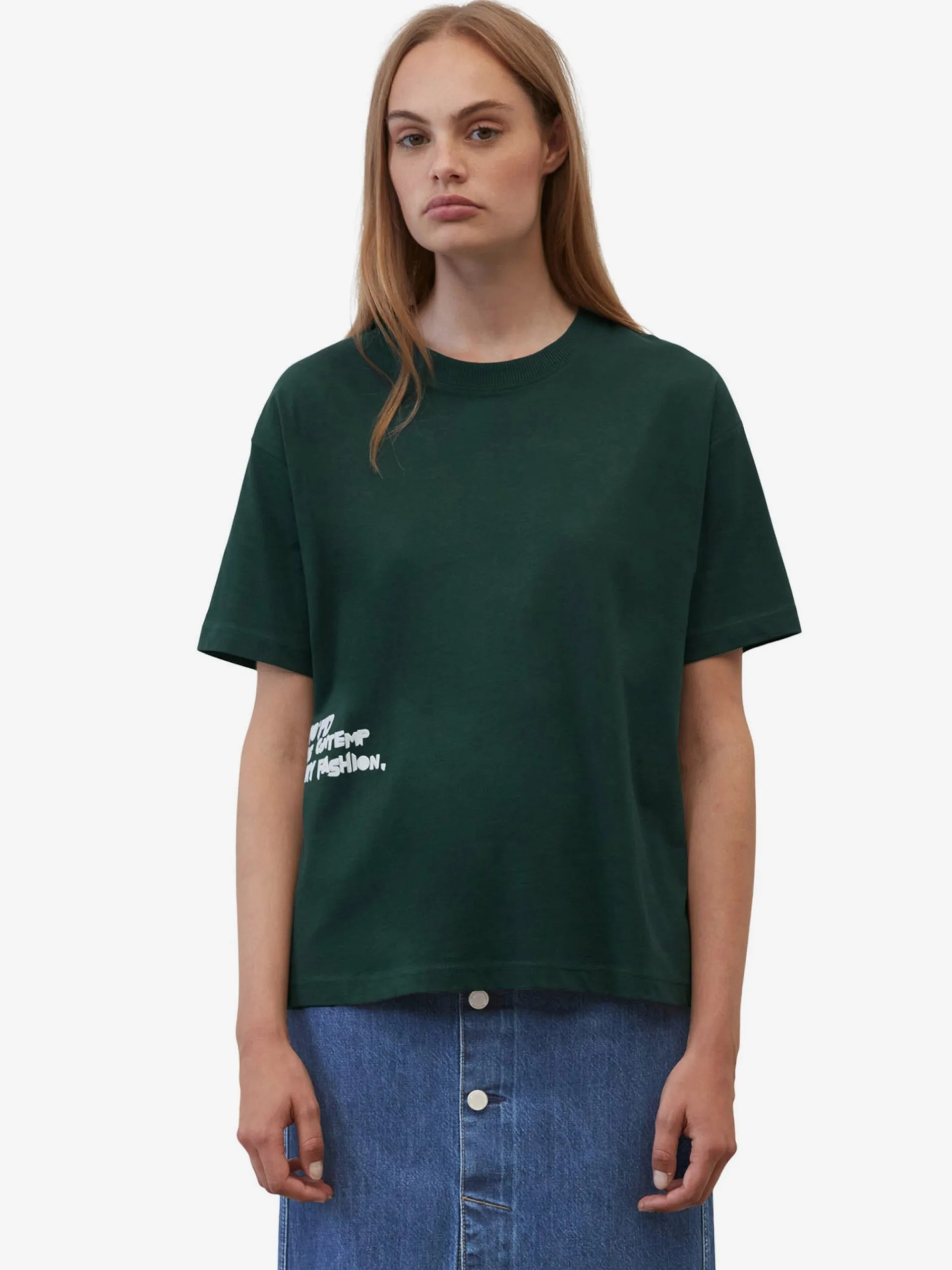 Marc O'Polo DENIM T-shirts Shirts Kvinder Mørkegrøn 3 Marc O'Polo DENIM T-shirts Shirts Kvinder Mørkegrøn - Billede 2