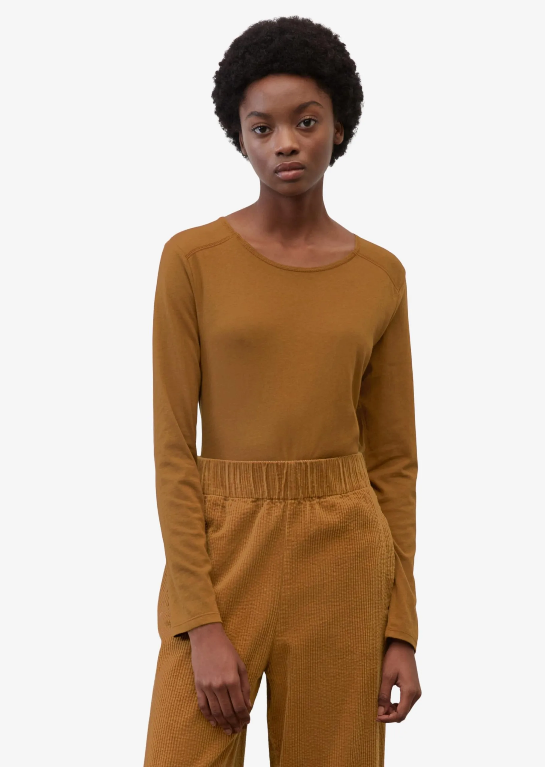 Marc O'Polo DENIM Langærmede Trøjer Shirts Kvinder Cognac 3 Marc O'Polo DENIM Langærmede Trøjer Shirts Kvinder Cognac - Billede 2