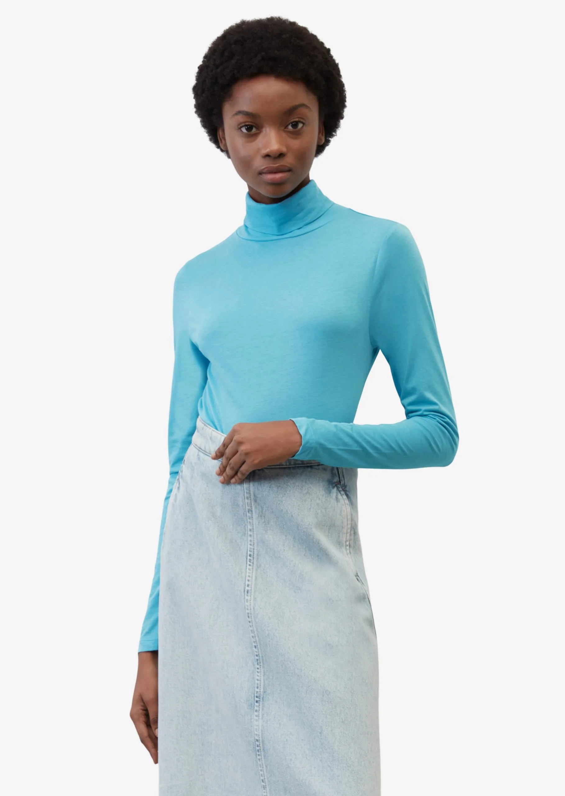 Marc O'Polo DENIM Langærmede Trøjer Shirts Kvinder Aqua 4 Marc O'Polo DENIM Langærmede Trøjer Shirts Kvinder Aqua - Billede 2