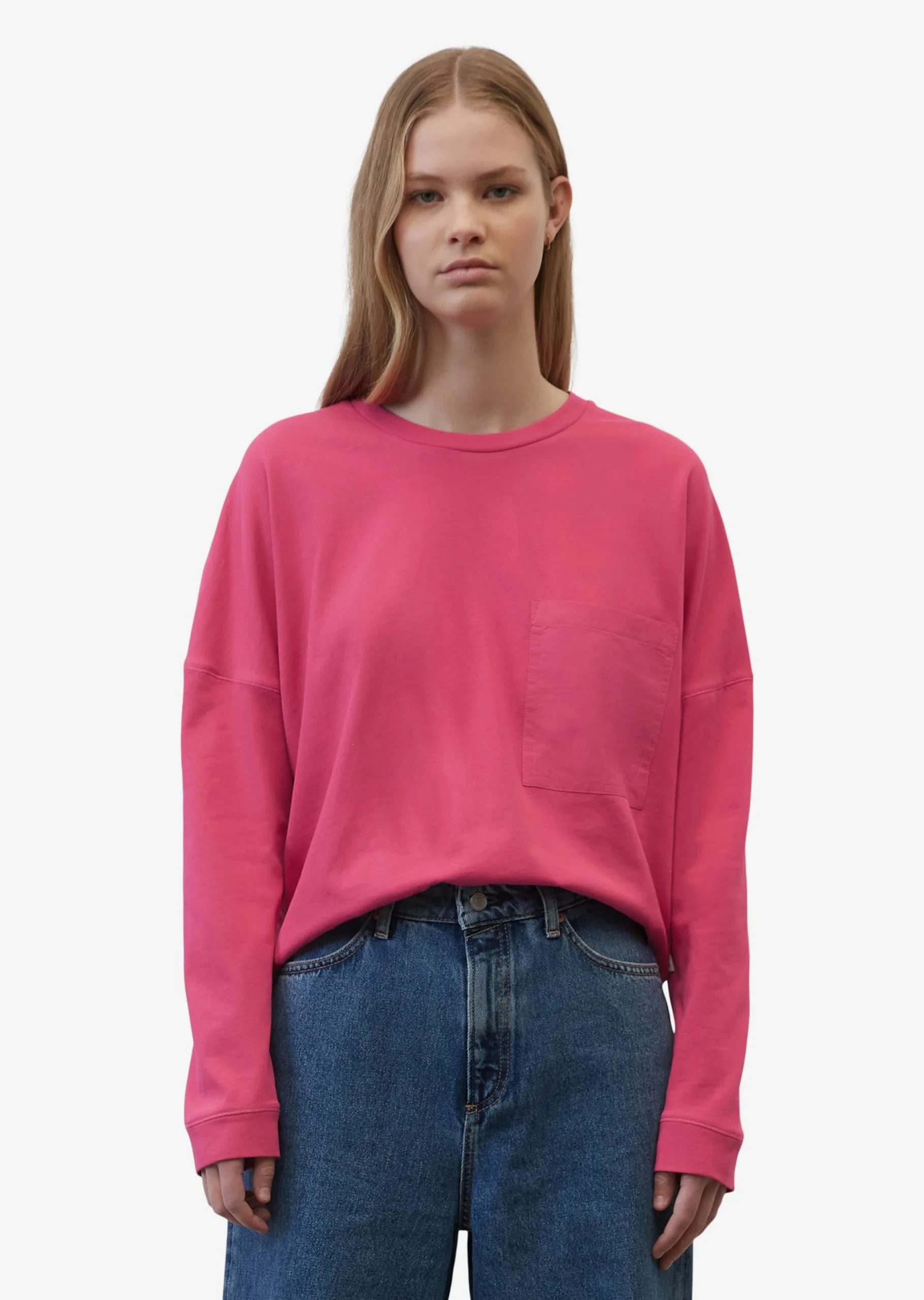Marc O'Polo DENIM Langærmede Trøjer Shirts Kvinder Fuchsia 4 Marc O'Polo DENIM Langærmede Trøjer Shirts Kvinder Fuchsia - Billede 2