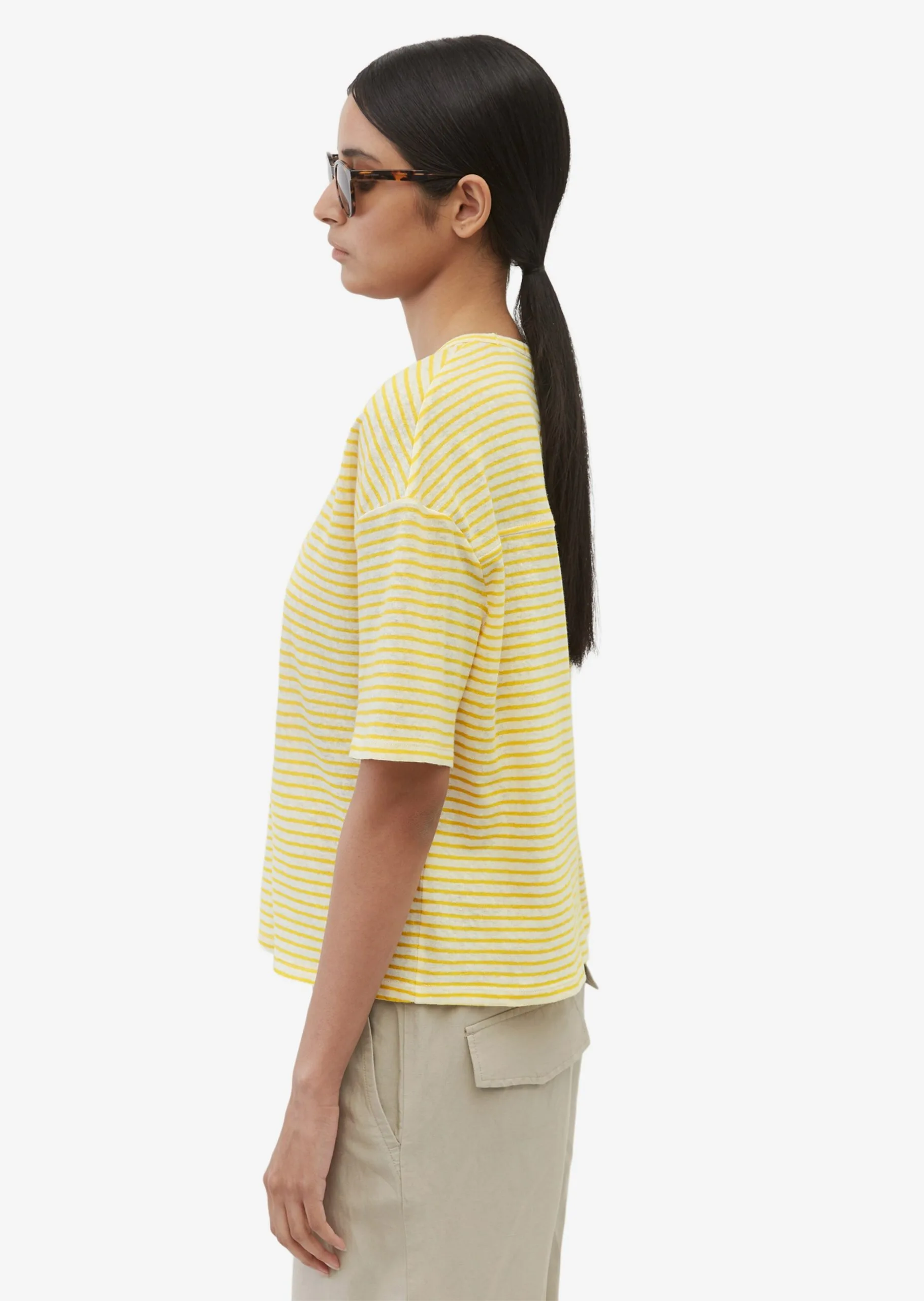 Marc O'Polo T-shirts Shirts Kvinder Lemon 6 Marc O'Polo T-shirts Shirts Kvinder Lemon - Billede 4