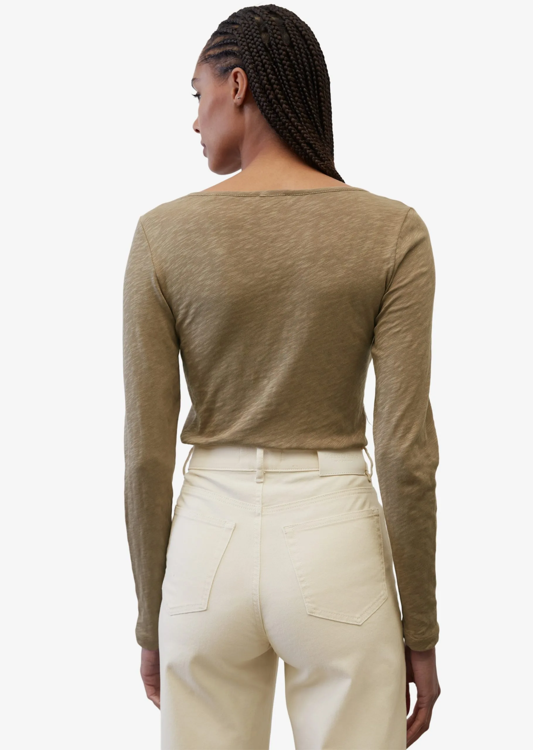 Marc O'Polo Langærmede Trøjer Shirts Kvinder Lysebrun 7 Marc O'Polo Langærmede Trøjer Shirts Kvinder Lysebrun - Billede 5