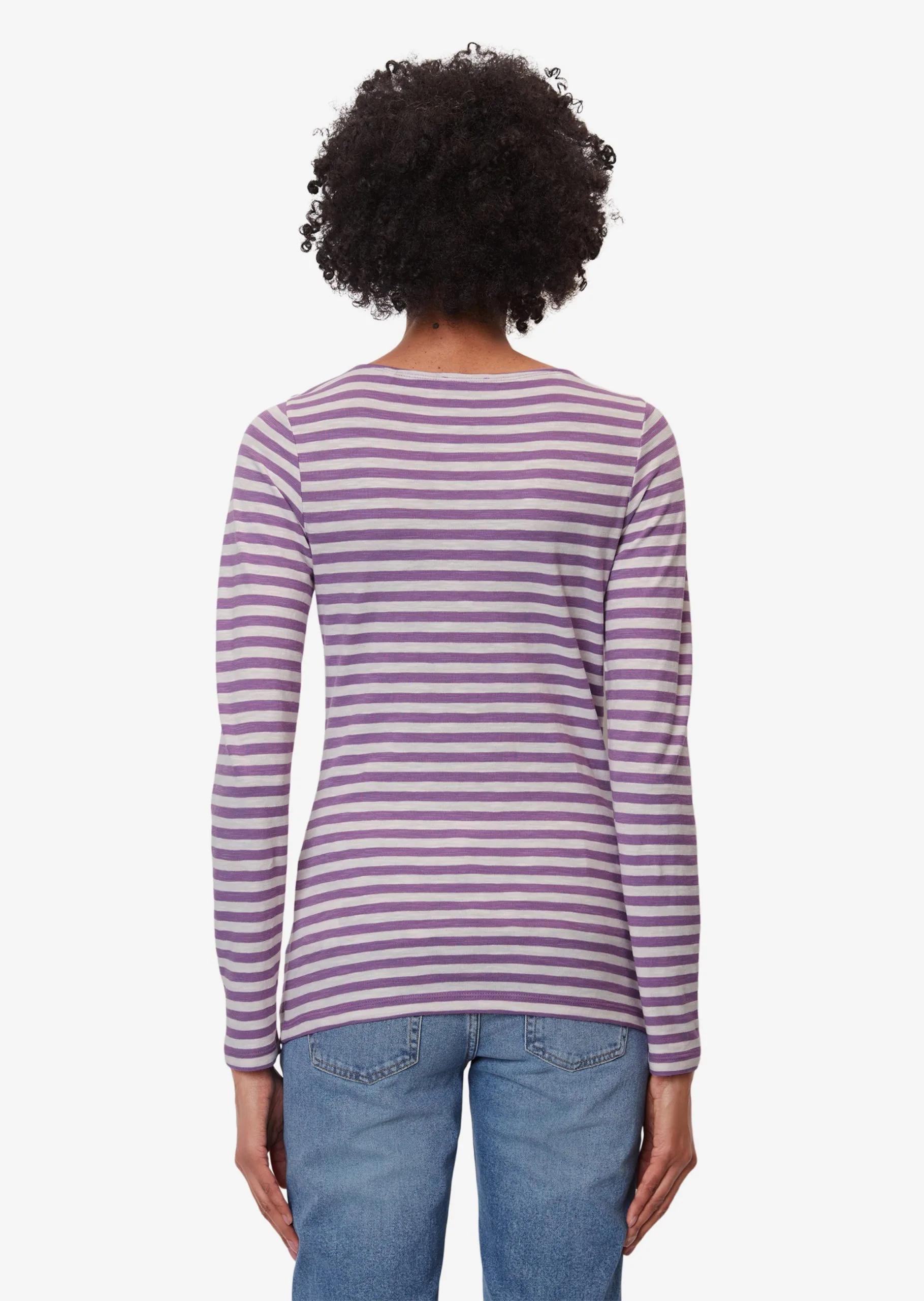 Marc O'Polo Langærmede Trøjer Shirts Kvinder Lilla 7 Marc O'Polo Langærmede Trøjer Shirts Kvinder Lilla - Billede 5