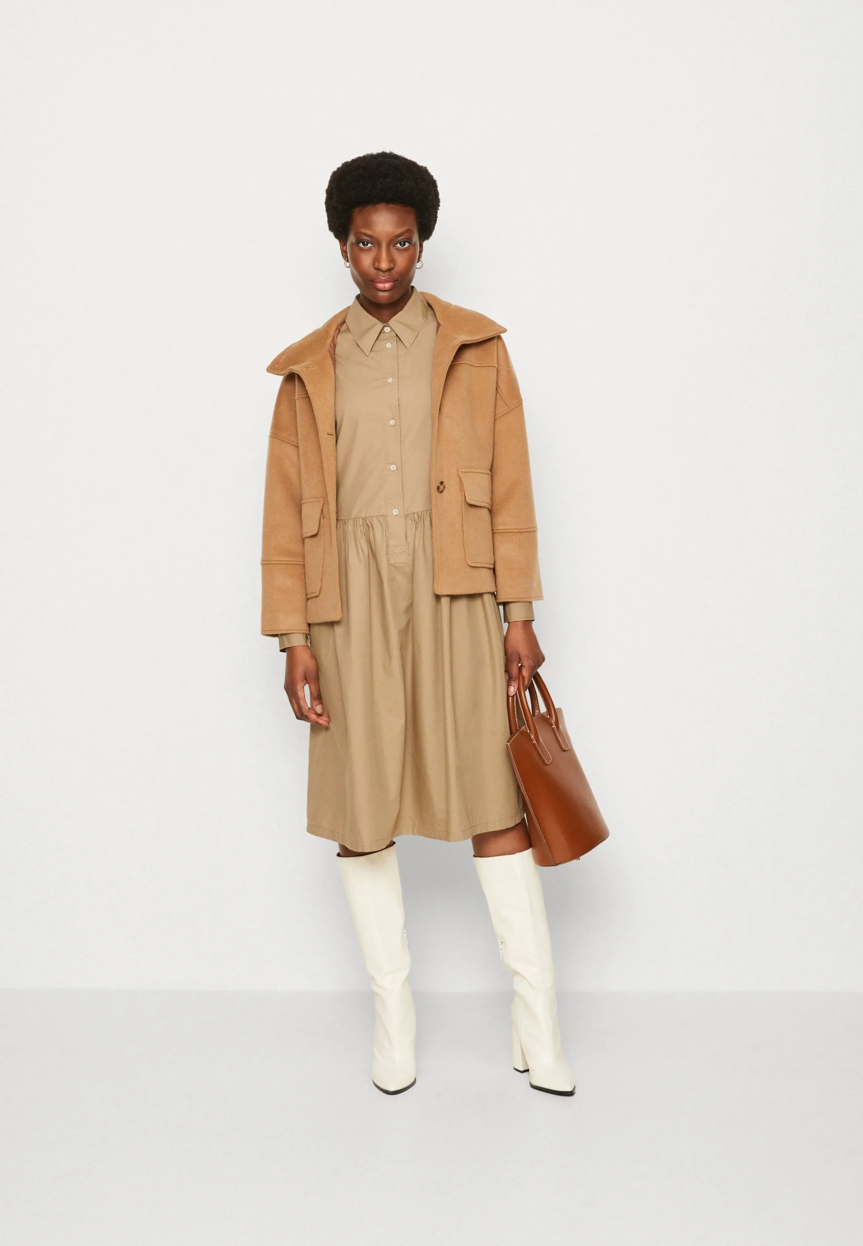 Marc O'Polo DRESS SHIRT STYLE FEMININE GATHERING MODERN SHIRT DETAILS - Skjortekjole 4 Marc O'Polo DRESS SHIRT STYLE FEMININE GATHERING MODERN SHIRT DETAILS - Skjortekjole - Billede 2