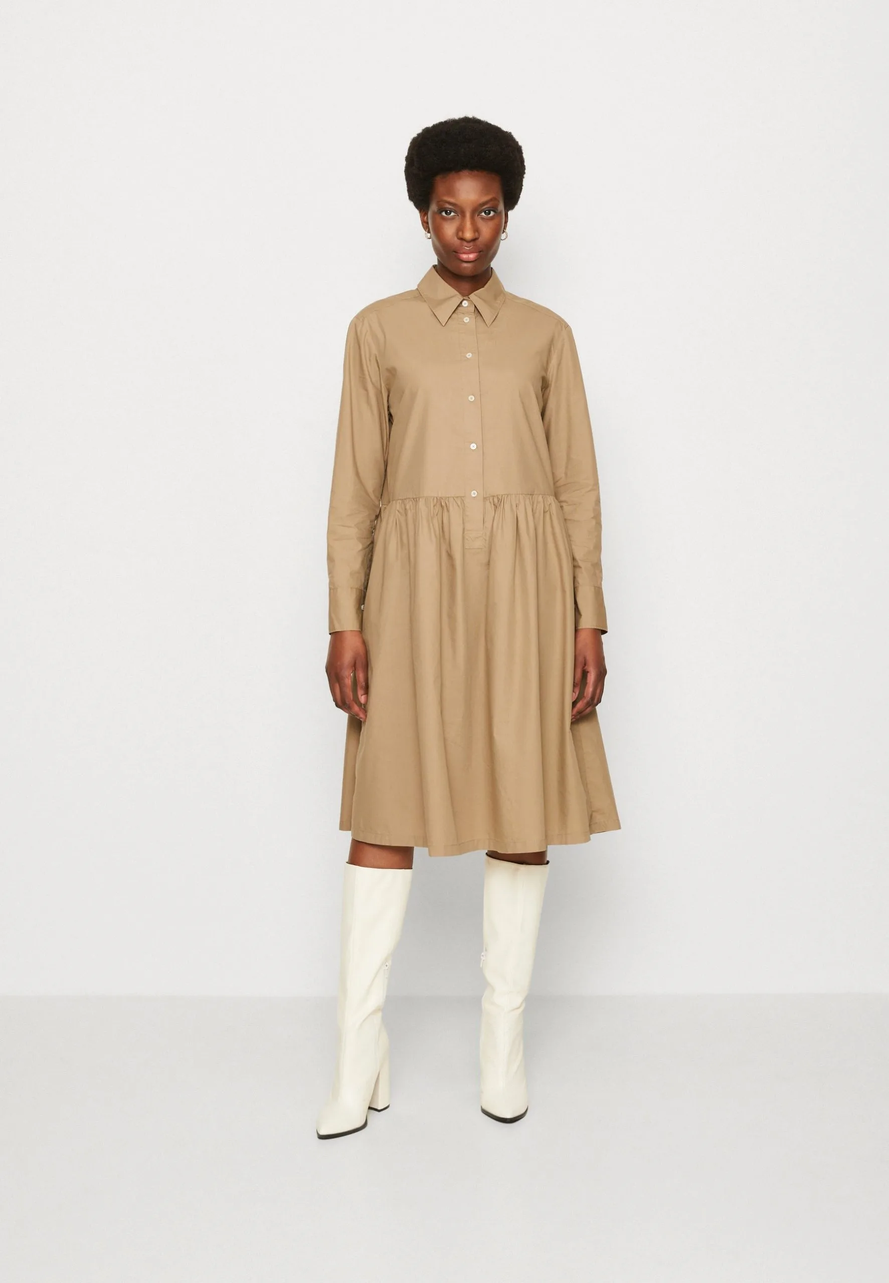 Marc O'Polo DRESS SHIRT STYLE FEMININE GATHERING MODERN SHIRT DETAILS - Skjortekjole 3 Marc O'Polo DRESS SHIRT STYLE FEMININE GATHERING MODERN SHIRT DETAILS - Skjortekjole