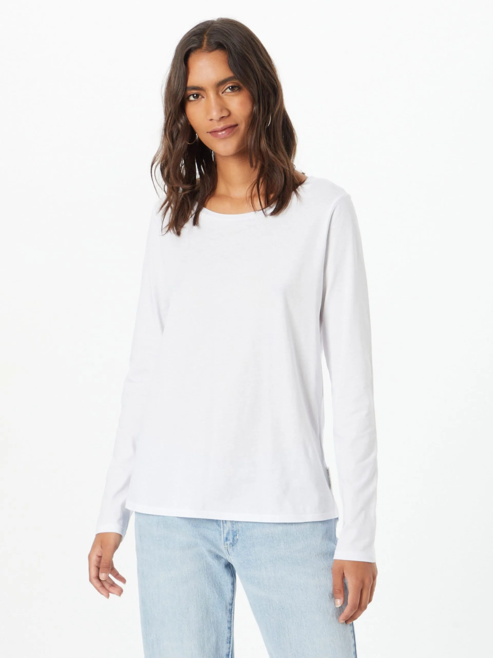 Marc O'Polo Langærmede Trøjer Shirts Kvinder Hvid-meleret 5 Marc O'Polo Langærmede Trøjer Shirts Kvinder Hvid-meleret - Billede 3