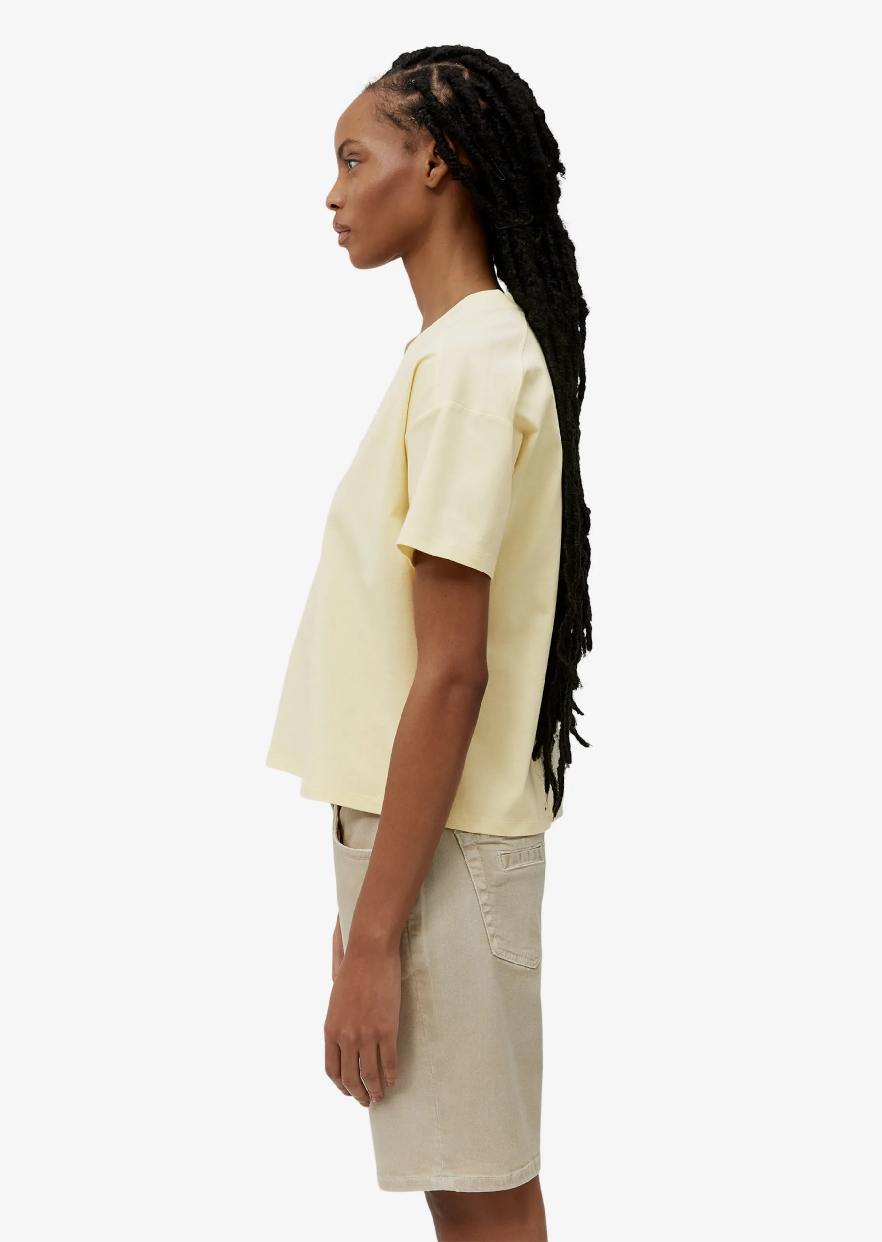 Marc O'Polo T-shirts Shirts Kvinder Pastelgul 6 Marc O'Polo T-shirts Shirts Kvinder Pastelgul - Billede 4