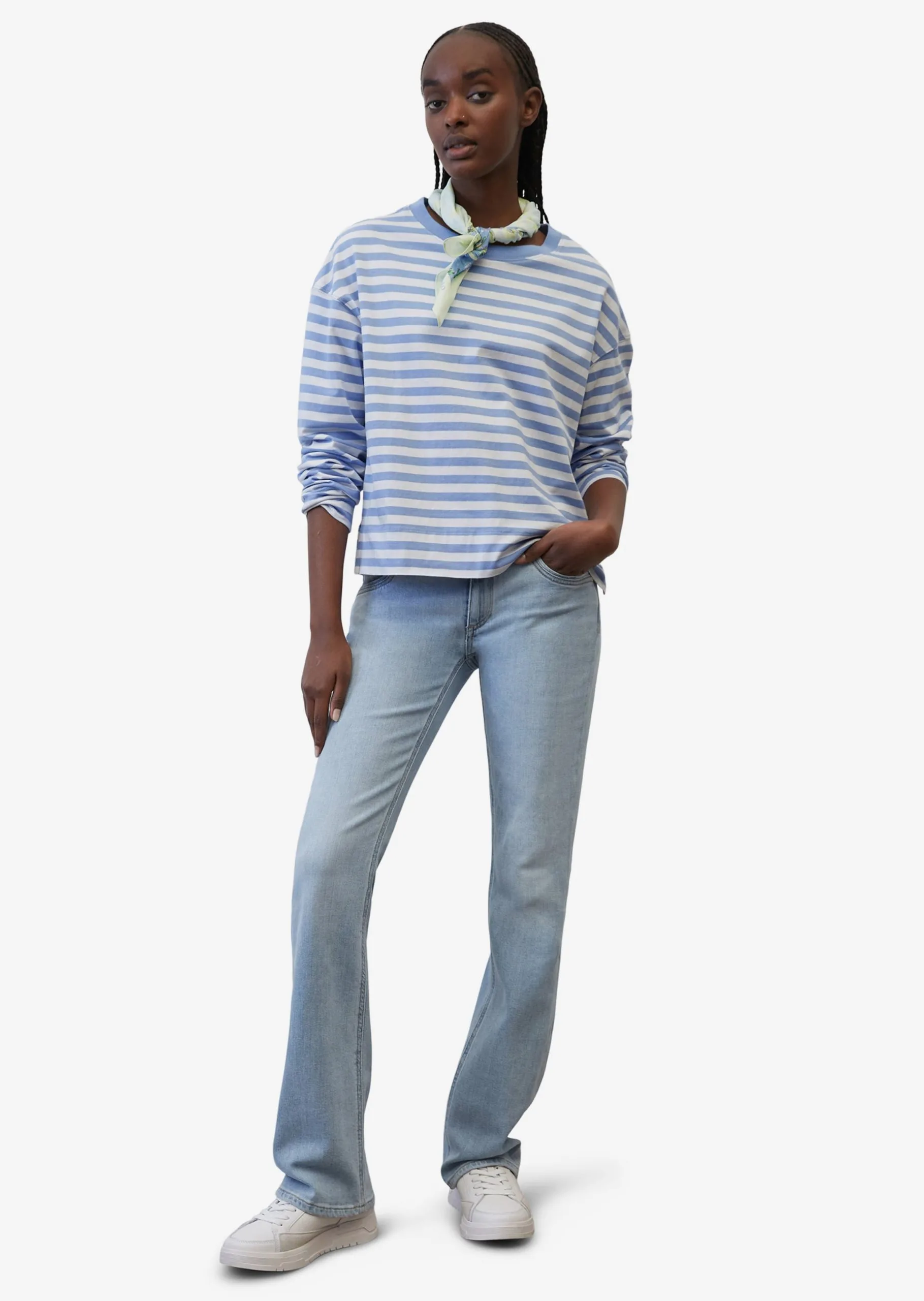 Marc O'Polo DENIM Langærmede Trøjer Shirts Kvinder Røgblå 5 Marc O'Polo DENIM Langærmede Trøjer Shirts Kvinder Røgblå - Billede 3