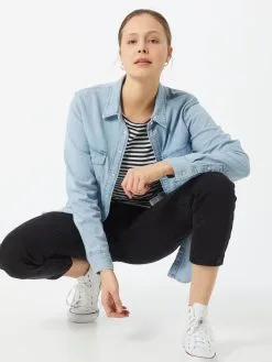 Marc O'Polo Langærmede Trøjer Shirts Kvinder Natblå -Marc O'Polo Butik bfe3e1aa26b6f4adfea2868d5b09ac6a