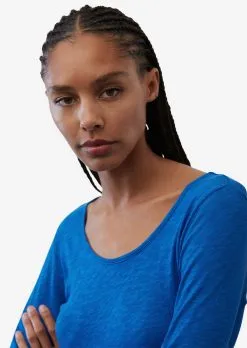 Marc O'Polo Langærmede Trøjer Shirts Kvinder Blå-meleret 13 Marc O'Polo Langærmede Trøjer Shirts Kvinder Blå-meleret -Marc O'Polo Butik bffc687ddb7072613a610841d917a5f5