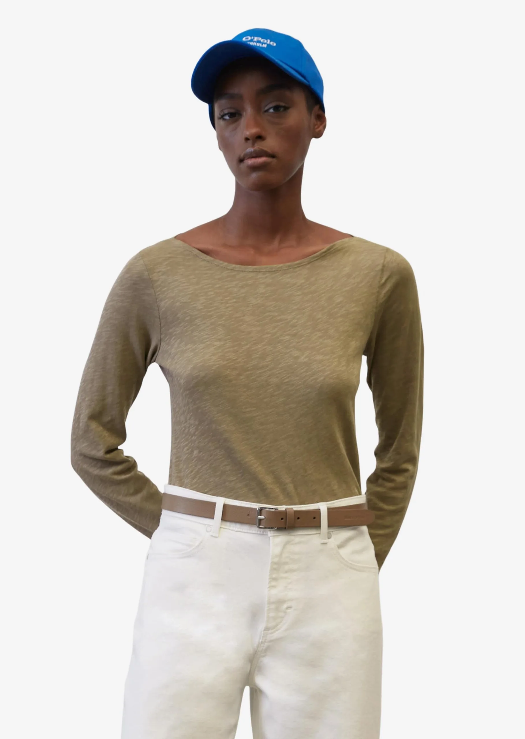 Marc O'Polo Langærmede Trøjer Shirts Kvinder Mørkebeige 4 Marc O'Polo Langærmede Trøjer Shirts Kvinder Mørkebeige - Billede 2