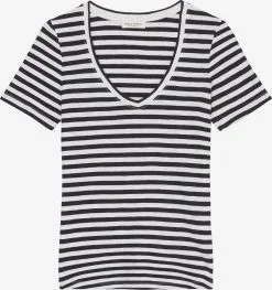 Marc O'Polo T-shirts Shirts Kvinder Mørkeblå / Hvid