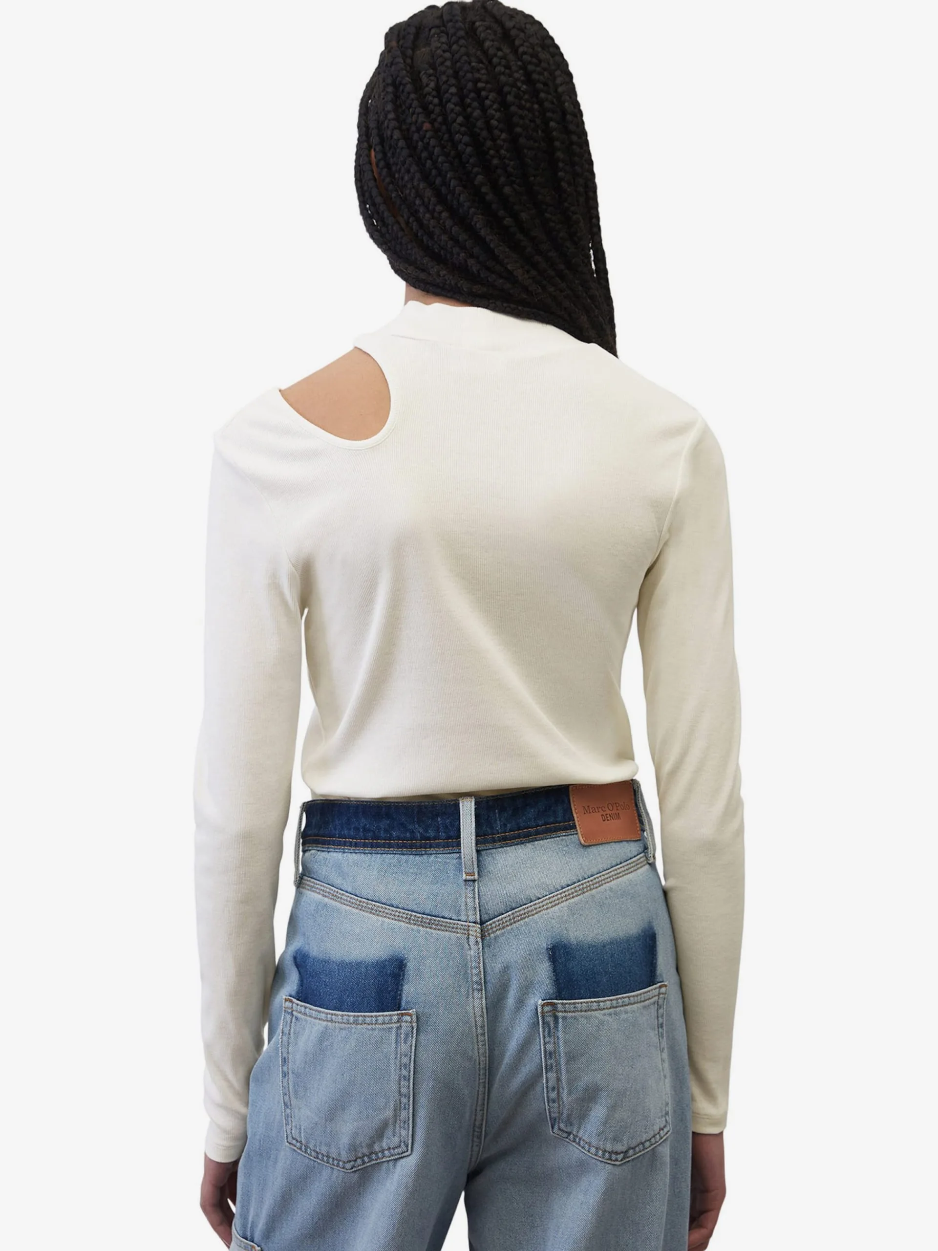 Marc O'Polo DENIM Langærmede Trøjer Shirts Kvinder Naturhvid 4 Marc O'Polo DENIM Langærmede Trøjer Shirts Kvinder Naturhvid - Billede 3