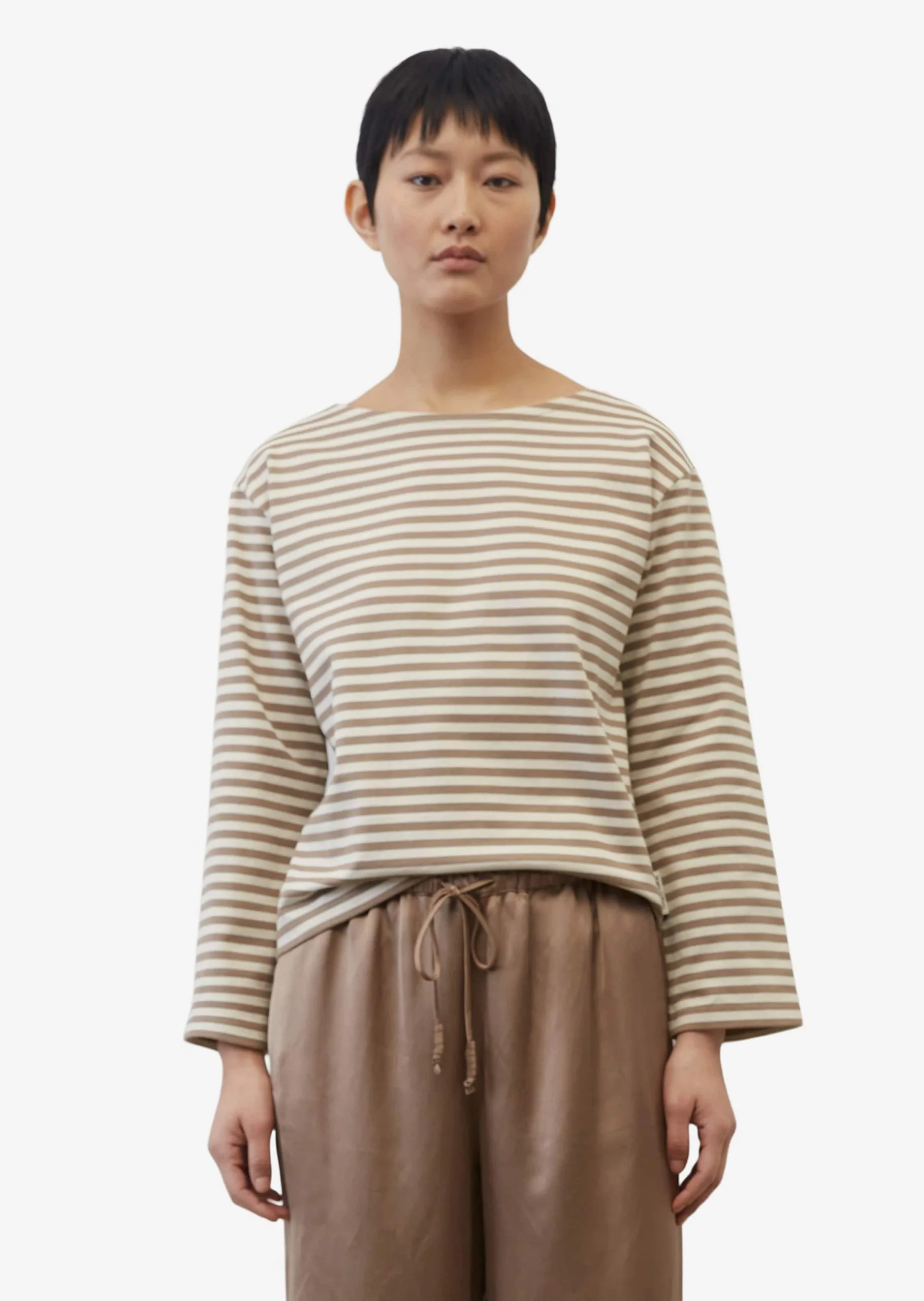 Marc O'Polo Langærmede Trøjer Shirts Kvinder Brun 4 Marc O'Polo Langærmede Trøjer Shirts Kvinder Brun - Billede 2