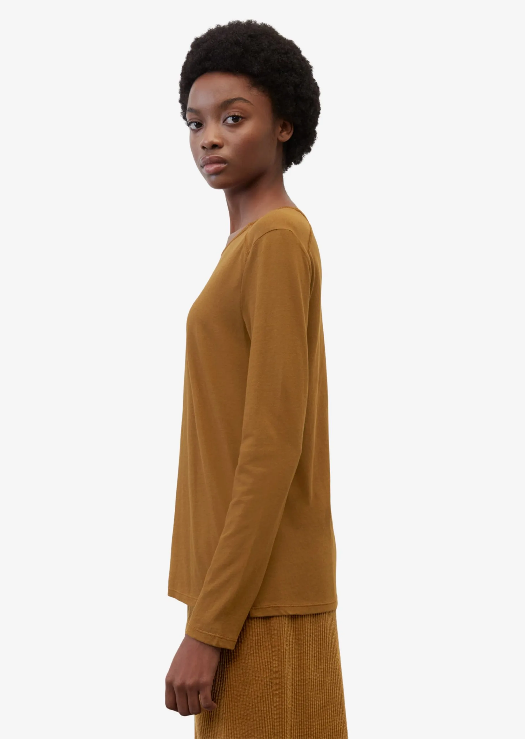 Marc O'Polo DENIM Langærmede Trøjer Shirts Kvinder Cognac 5 Marc O'Polo DENIM Langærmede Trøjer Shirts Kvinder Cognac - Billede 4