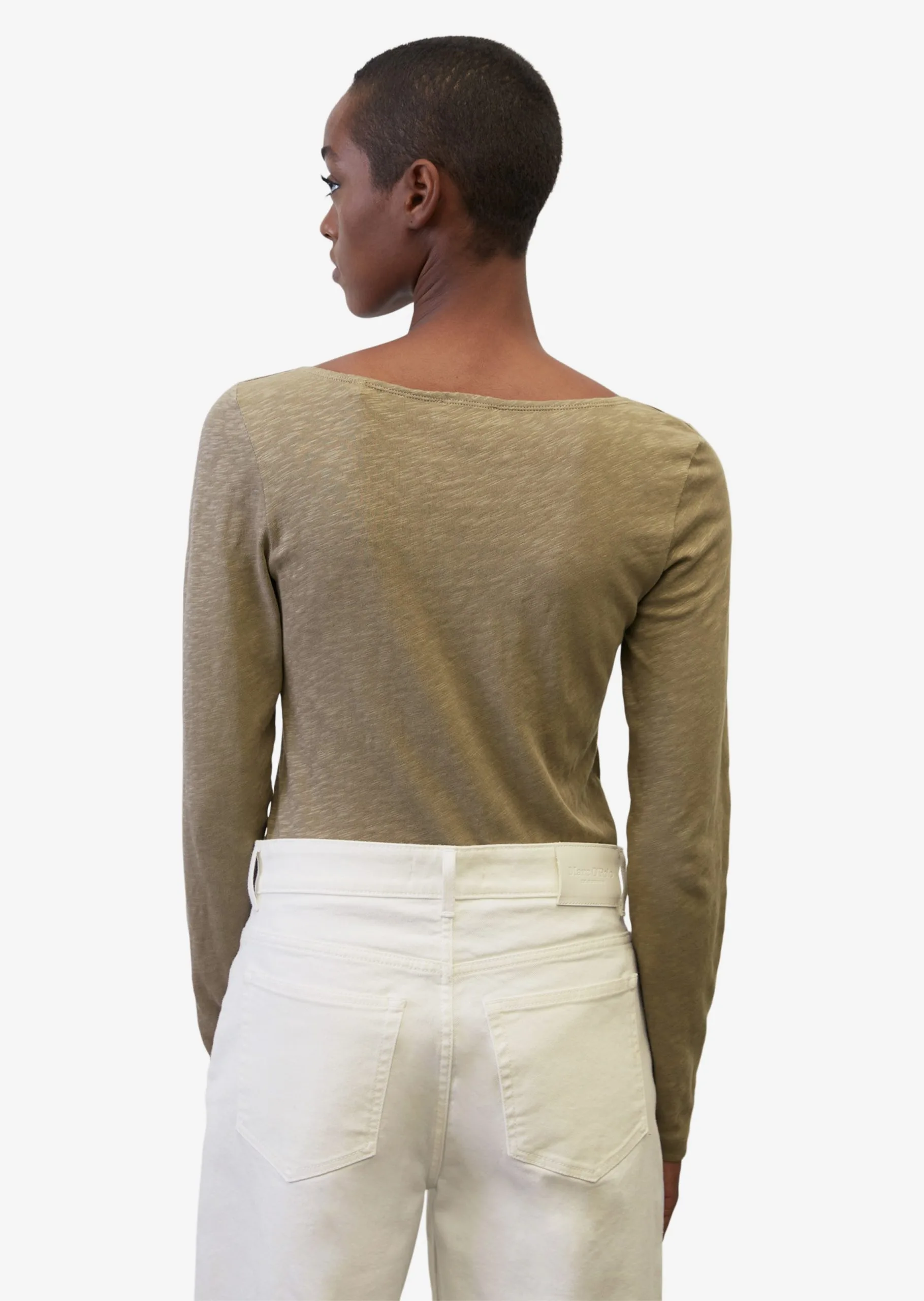 Marc O'Polo Langærmede Trøjer Shirts Kvinder Mørkebeige 7 Marc O'Polo Langærmede Trøjer Shirts Kvinder Mørkebeige - Billede 5