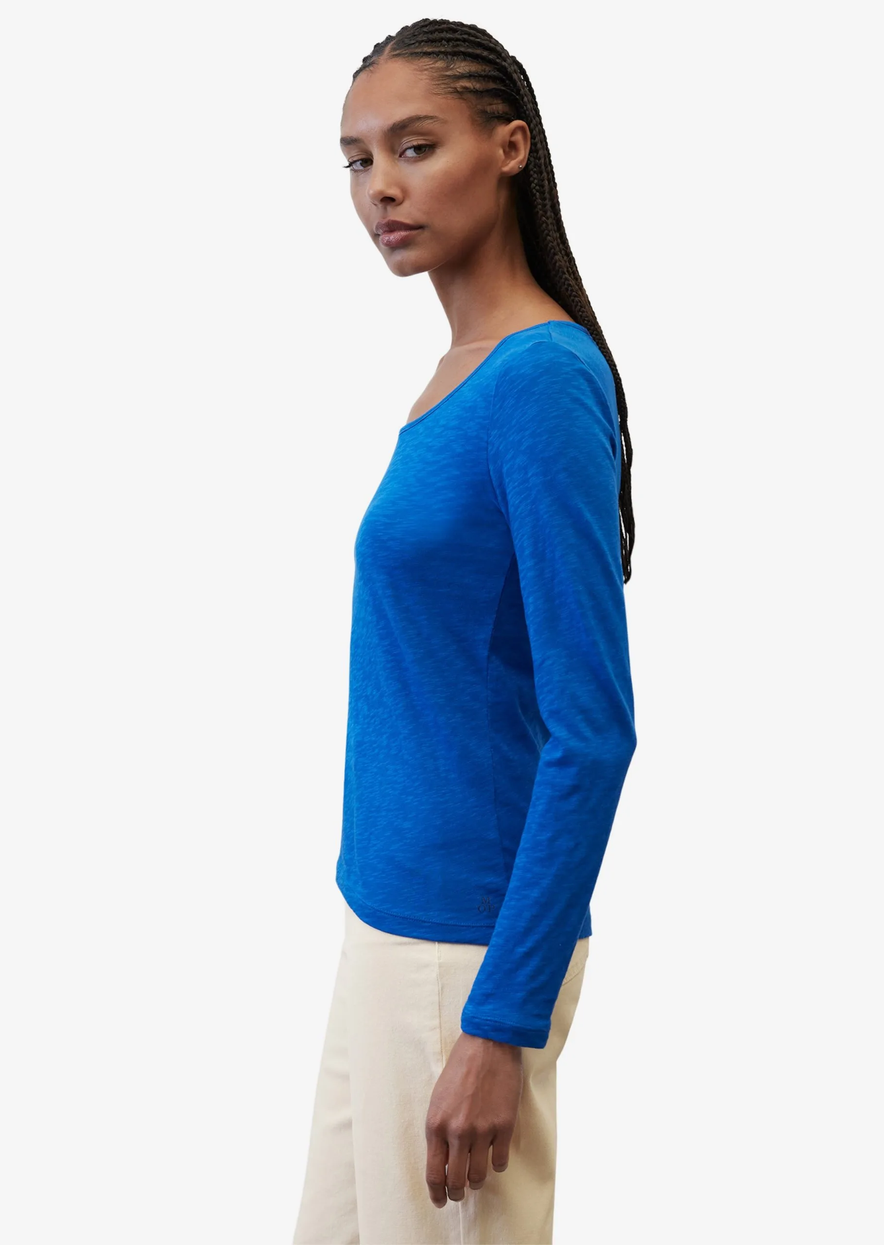 Marc O'Polo Langærmede Trøjer Shirts Kvinder Blå-meleret 6 Marc O'Polo Langærmede Trøjer Shirts Kvinder Blå-meleret - Billede 4