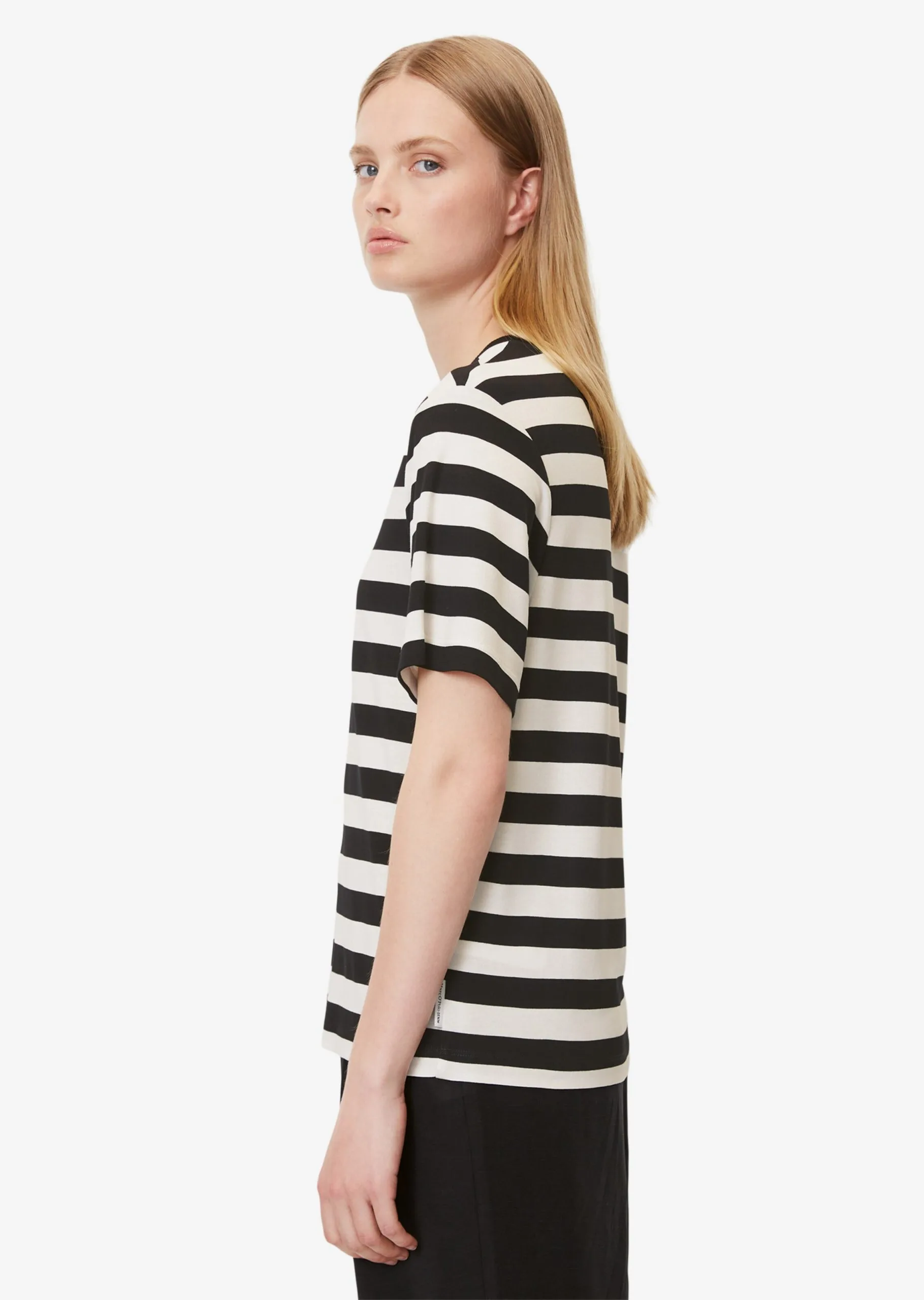 Marc O'Polo DENIM T-shirts Shirts Kvinder Sort / Hvid 6 Marc O'Polo DENIM T-shirts Shirts Kvinder Sort / Hvid - Billede 4