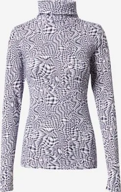 Marc O'Polo DENIM Langærmede Trøjer Shirts Kvinder Aubergine / Lyselilla / Hvid