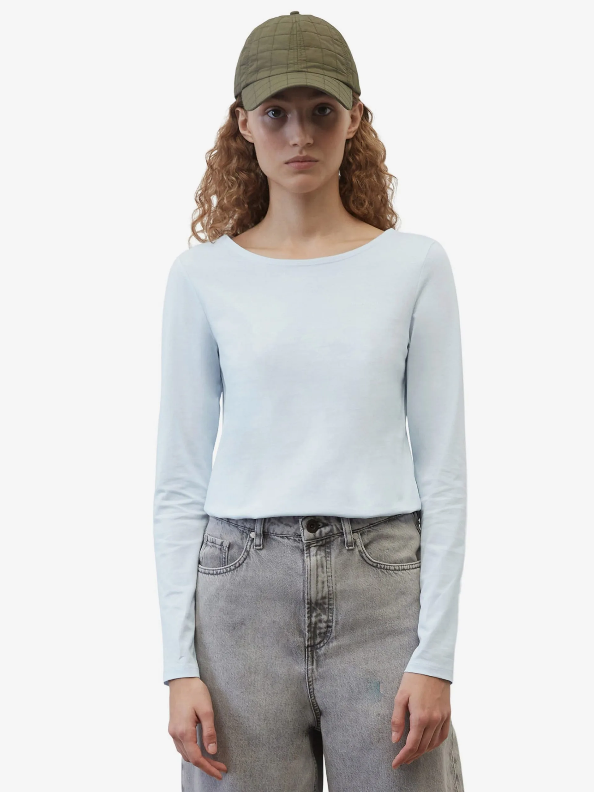 Marc O'Polo Langærmede Trøjer Shirts Kvinder Pastelblå 4 Marc O'Polo Langærmede Trøjer Shirts Kvinder Pastelblå - Billede 2