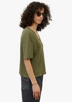 Marc O'Polo T-shirts Shirts Kvinder Khaki -Marc O'Polo Butik f60235ca69ad0012508692d47828910f