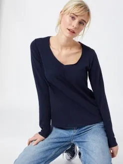 Marc O'Polo DENIM Langærmede Trøjer Shirts Kvinder Mørkeblå 9 Marc O'Polo DENIM Langærmede Trøjer Shirts Kvinder Mørkeblå -Marc O'Polo Butik fb6ccda81ed9942360a9fc4b7028854d